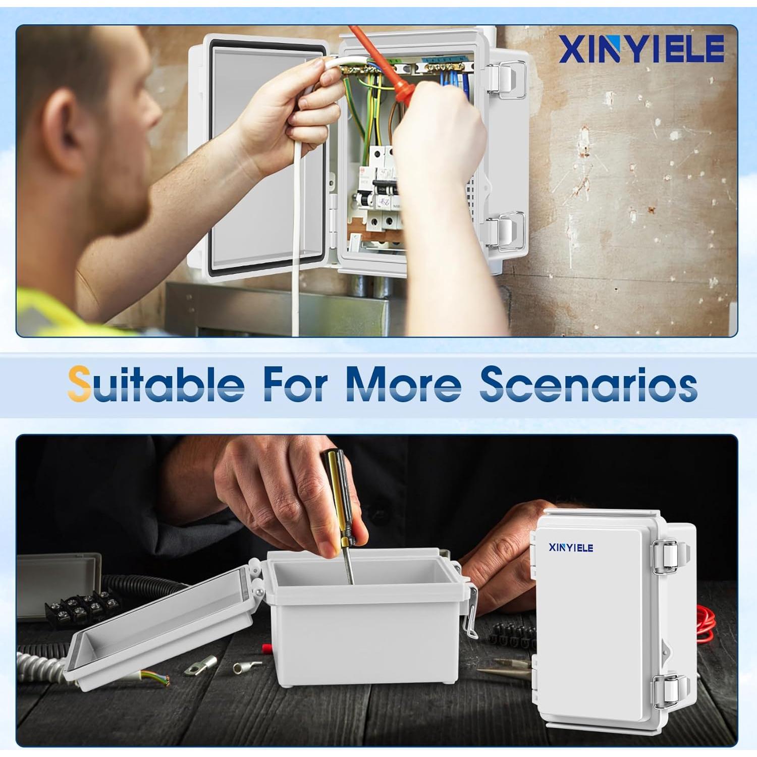 Caja de Conexiones Eléctricas Impermeable XINYIELE 15x10x7 cm