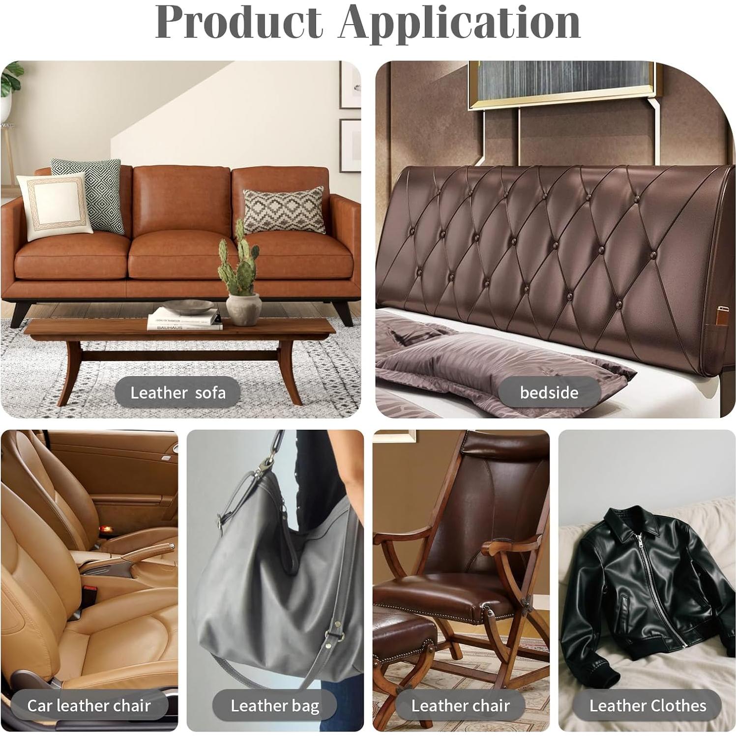 Kit de Reparación de Cuero CHEIGHY 43x200 cm Autoadhesivo Gris