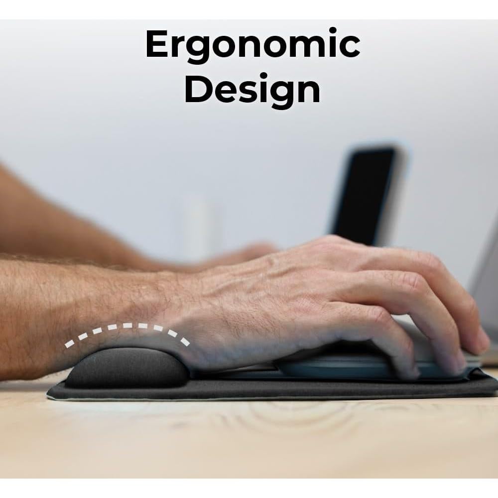 Alfombrilla Ergonómica BLACK+DECKER con Soporte para Muñeca