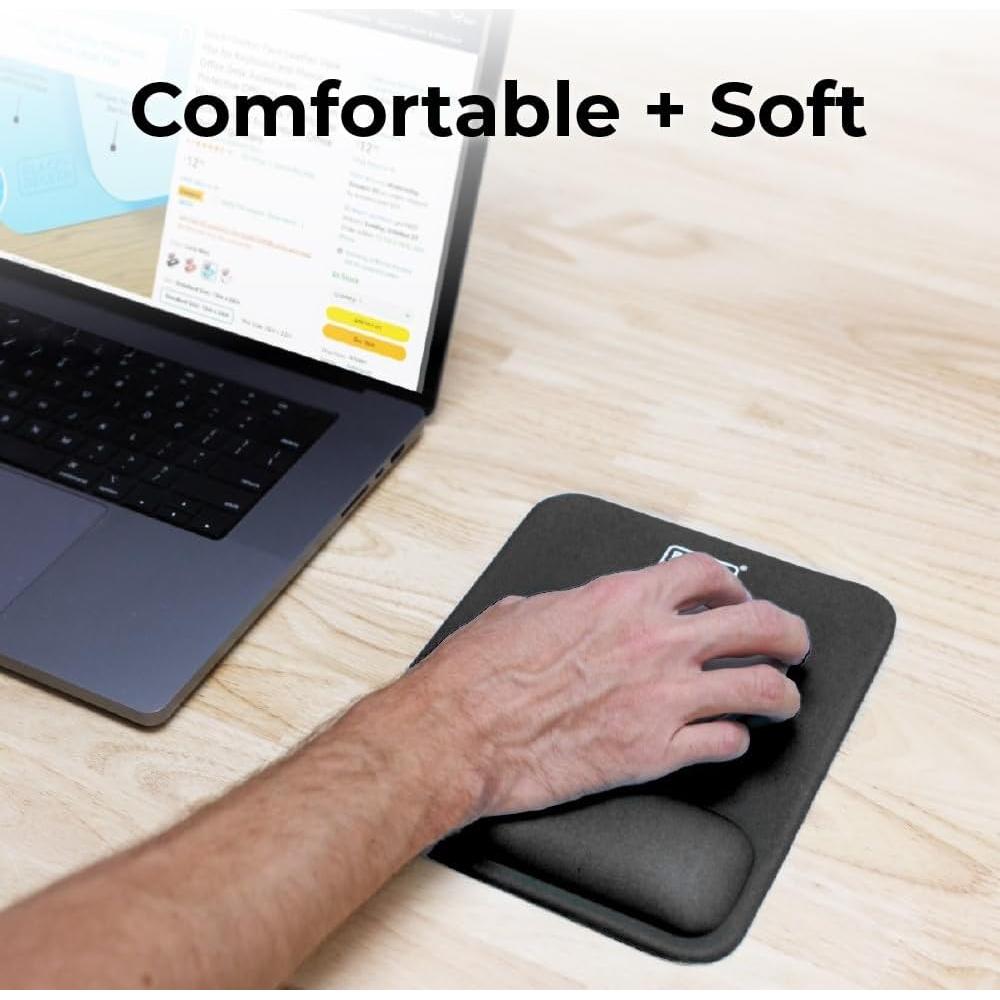 Alfombrilla Ergonómica BLACK+DECKER con Soporte para Muñeca