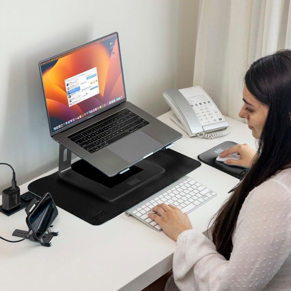 Alfombrilla Ergonómica BLACK+DECKER con Soporte para Muñeca