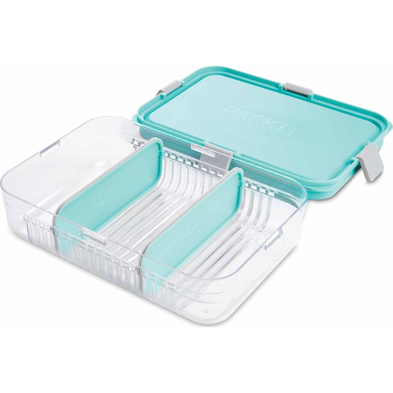Contenedor de Almacenamiento PackIt Mod Grande Bento 1.89L Verde Menta