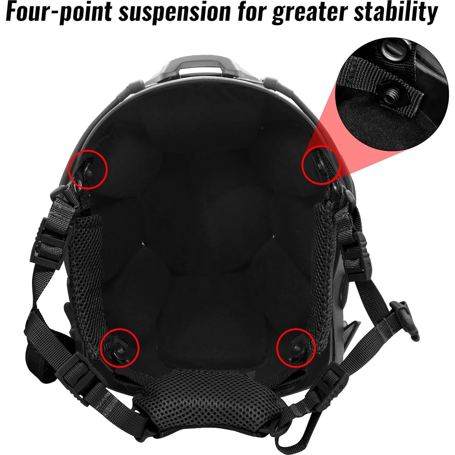 Correa de Barbilla Ajustable Yzpacc para Casco Táctico