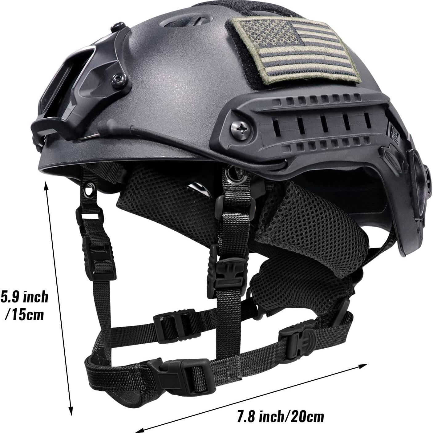 Correa de Barbilla Ajustable Yzpacc para Casco Táctico