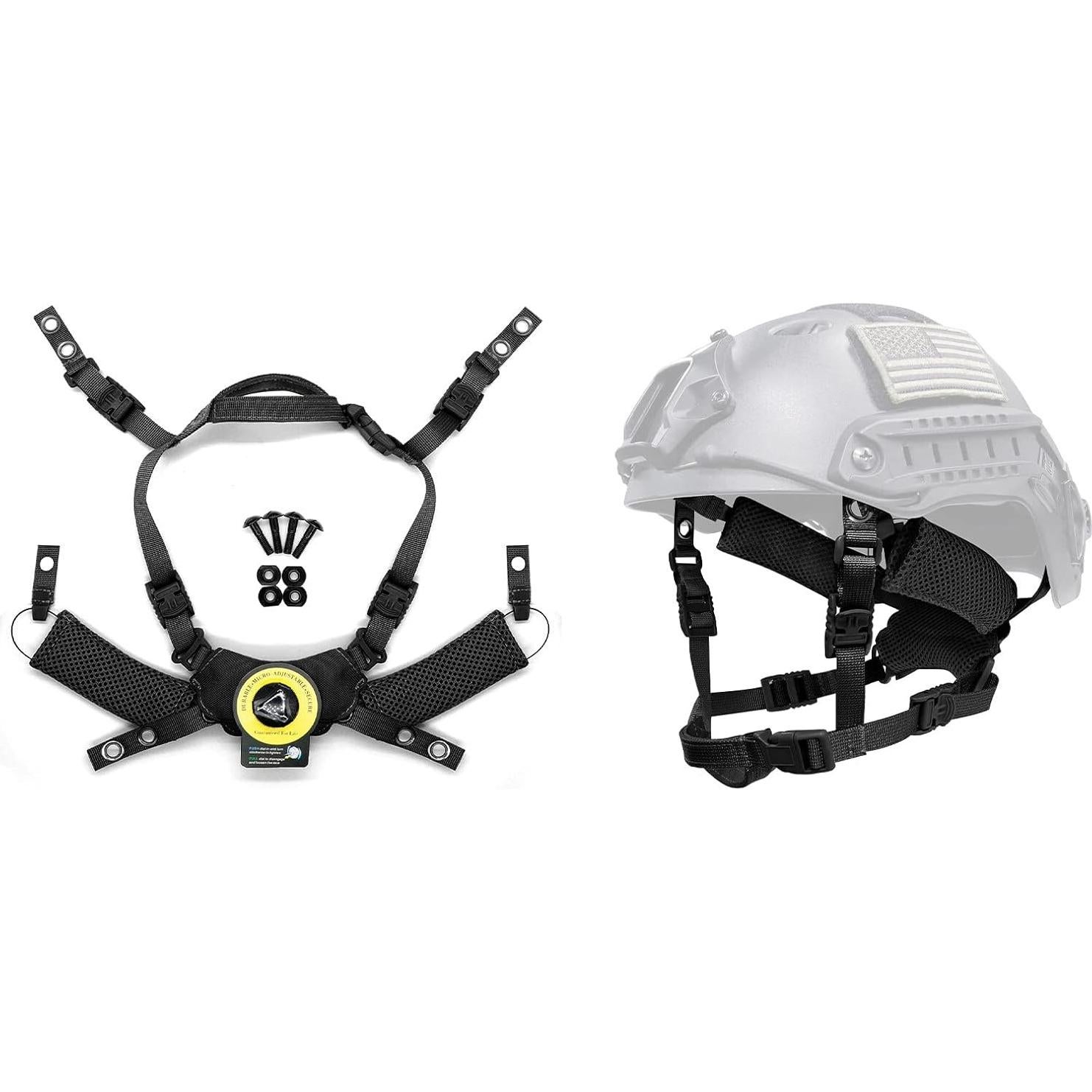 Correa de Barbilla Ajustable Yzpacc para Casco Táctico