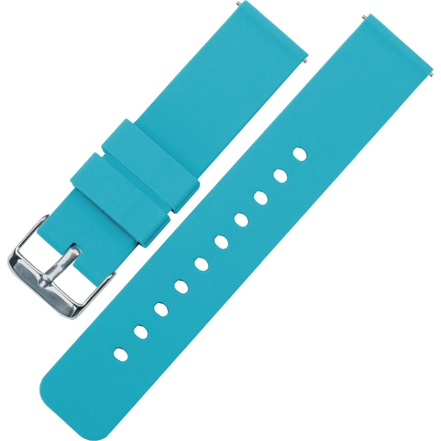Correa de Reloj Barton Silicona Suave 16mm Azul Aqua