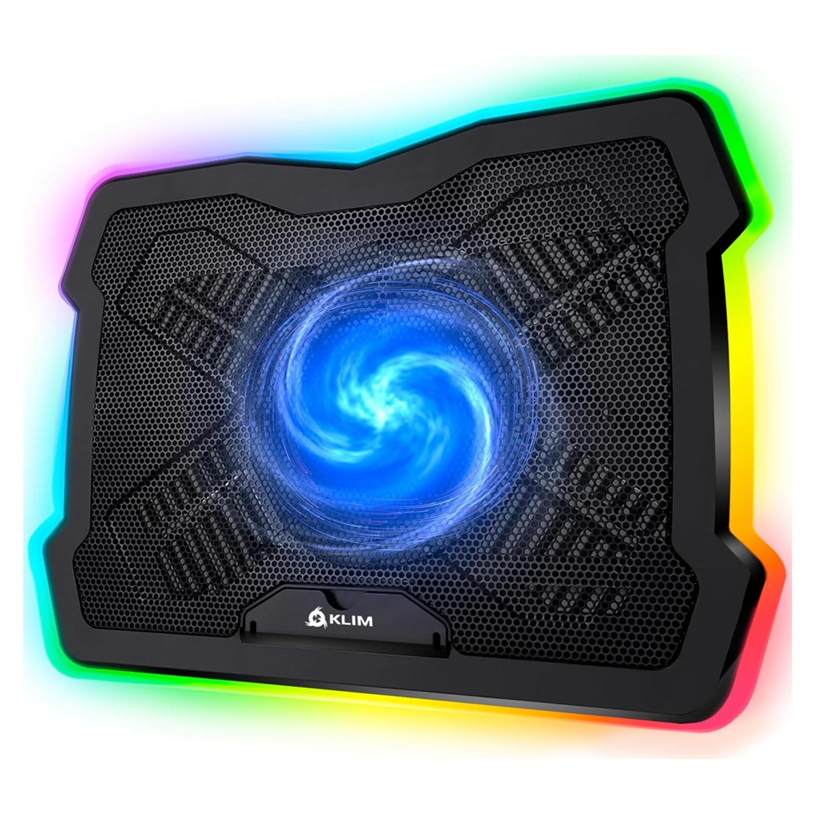 KLIM Ultimate - Almohadilla de Enfriamiento para Laptop RGB 17"