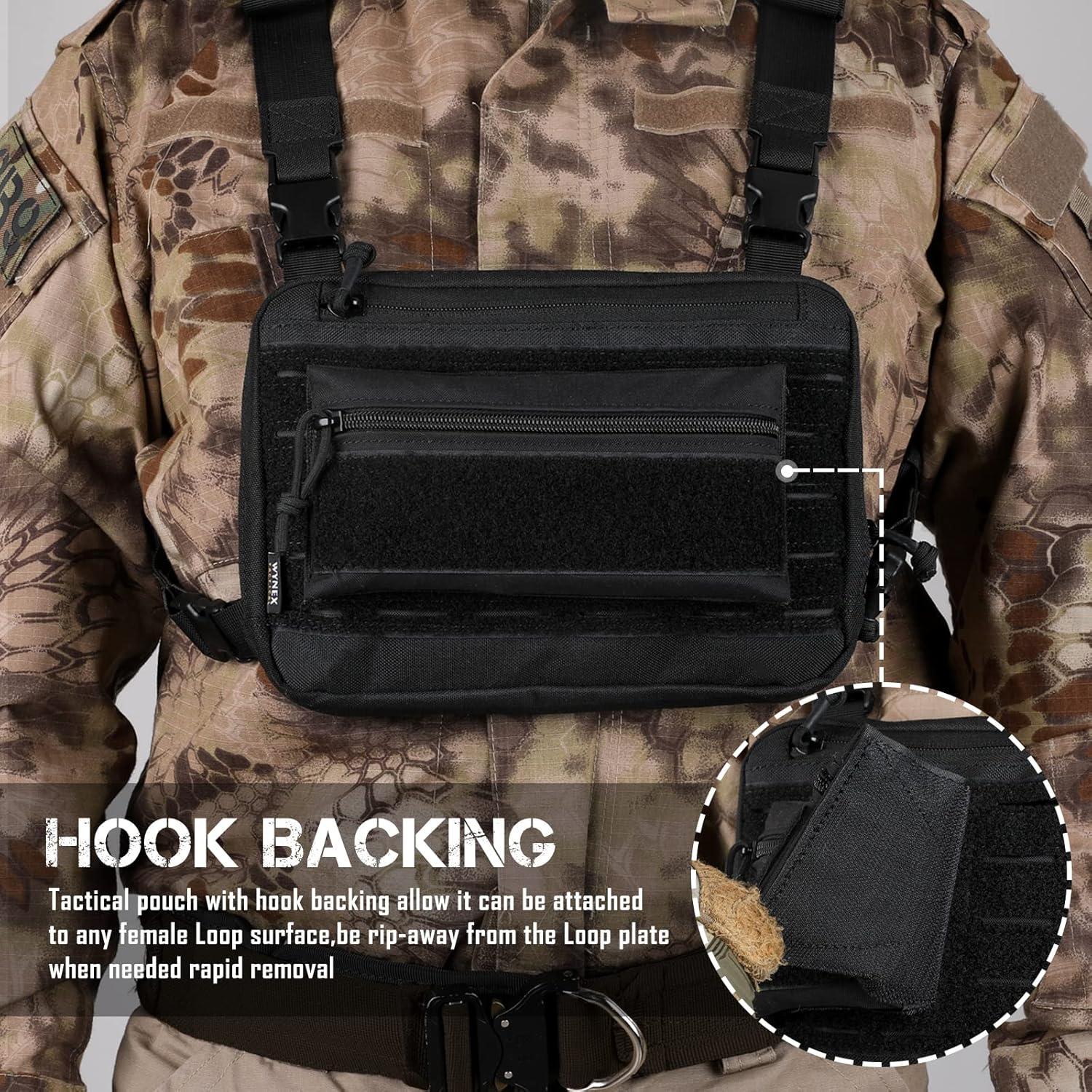 Bolsa Táctica WYNEX WY-0211B con Cremallera y Organizador