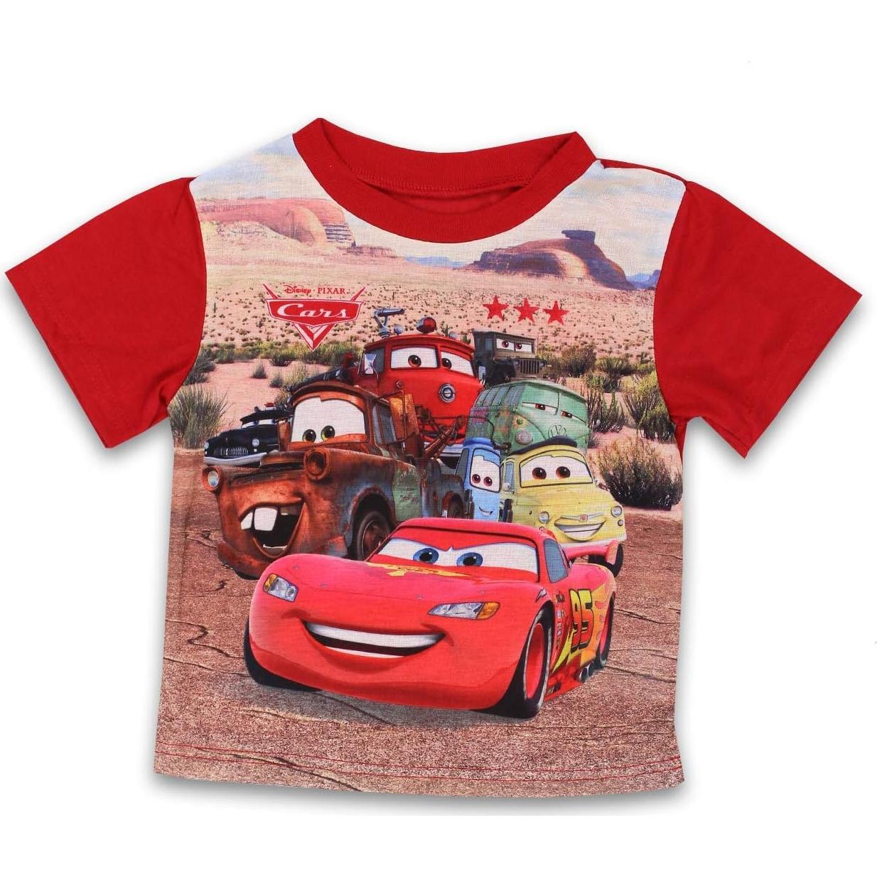 Conjunto de Pijamas Disney Cars 2 Piezas Niños 2T Rojo