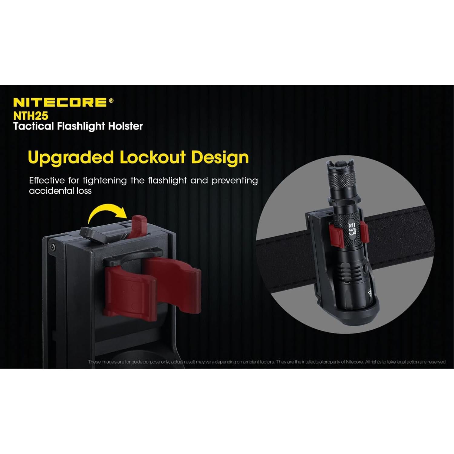 Funda Rotativa Nitecore NTH25 para Linternas Tácticas