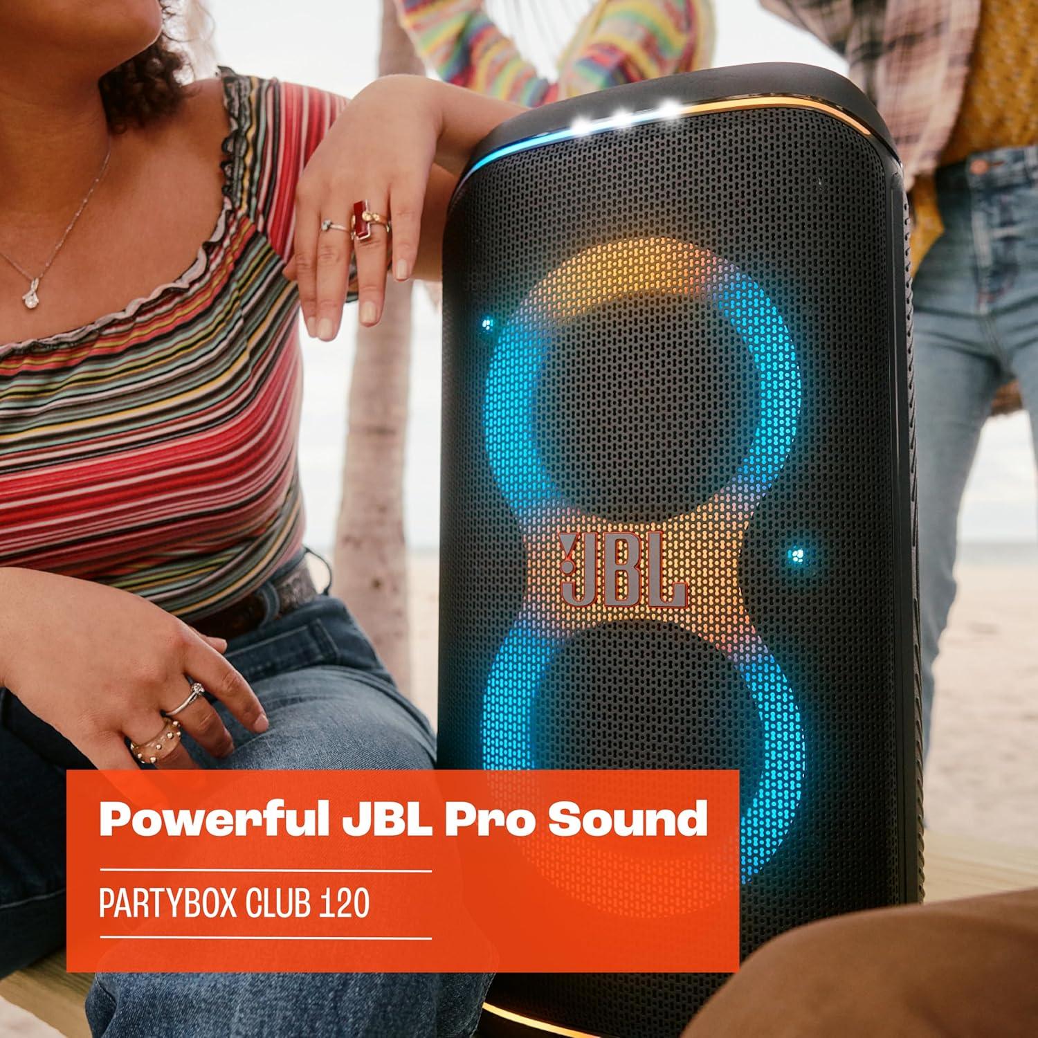 Altavoz portátil JBL PartyBox Club 120 - Sonido Pro, 12h, Resistente