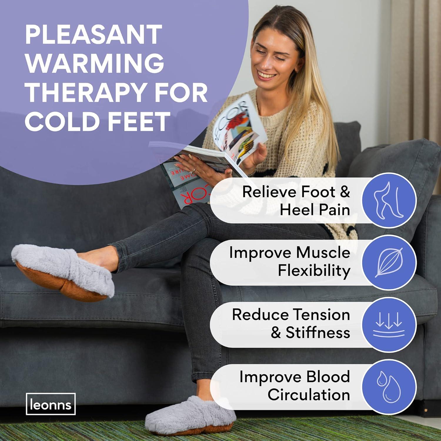 Microwavable Slippers - Heated Booties for Women and Men | Microwave Heated Foot Warmers