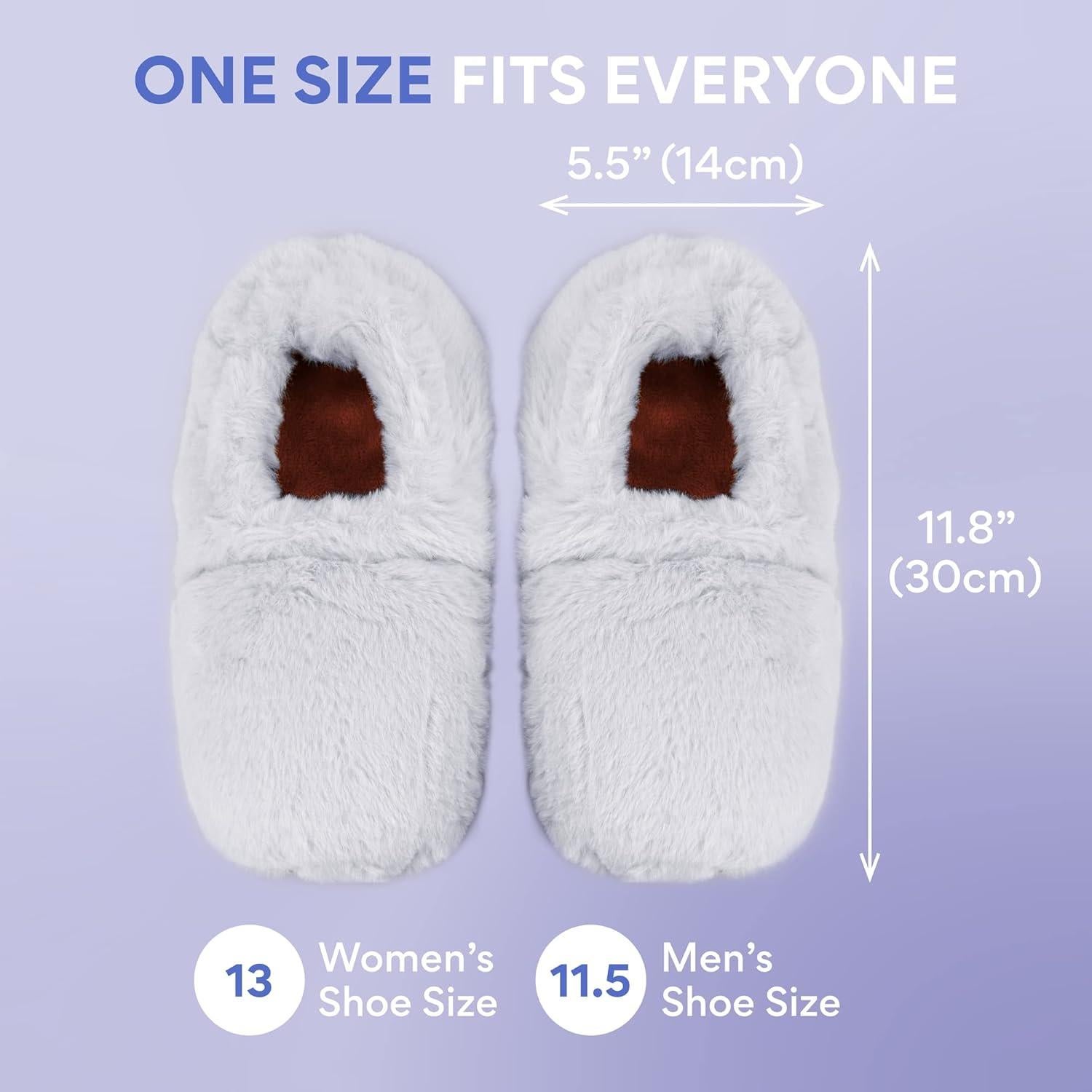 Microwavable Slippers - Heated Booties for Women and Men | Microwave Heated Foot Warmers