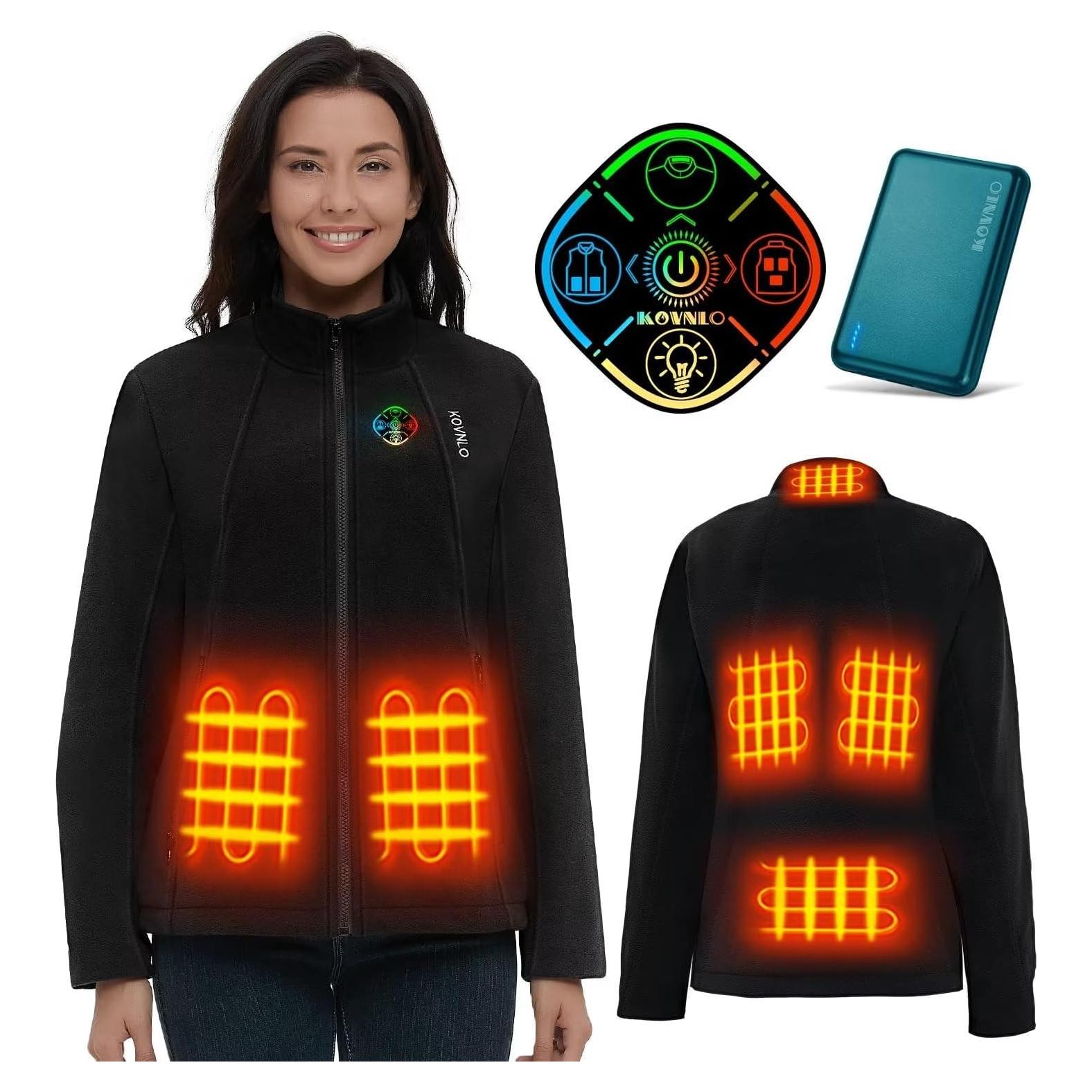 Chaqueta Calefaccionada KOVNLO para Mujeres, Controlador 5 en 1