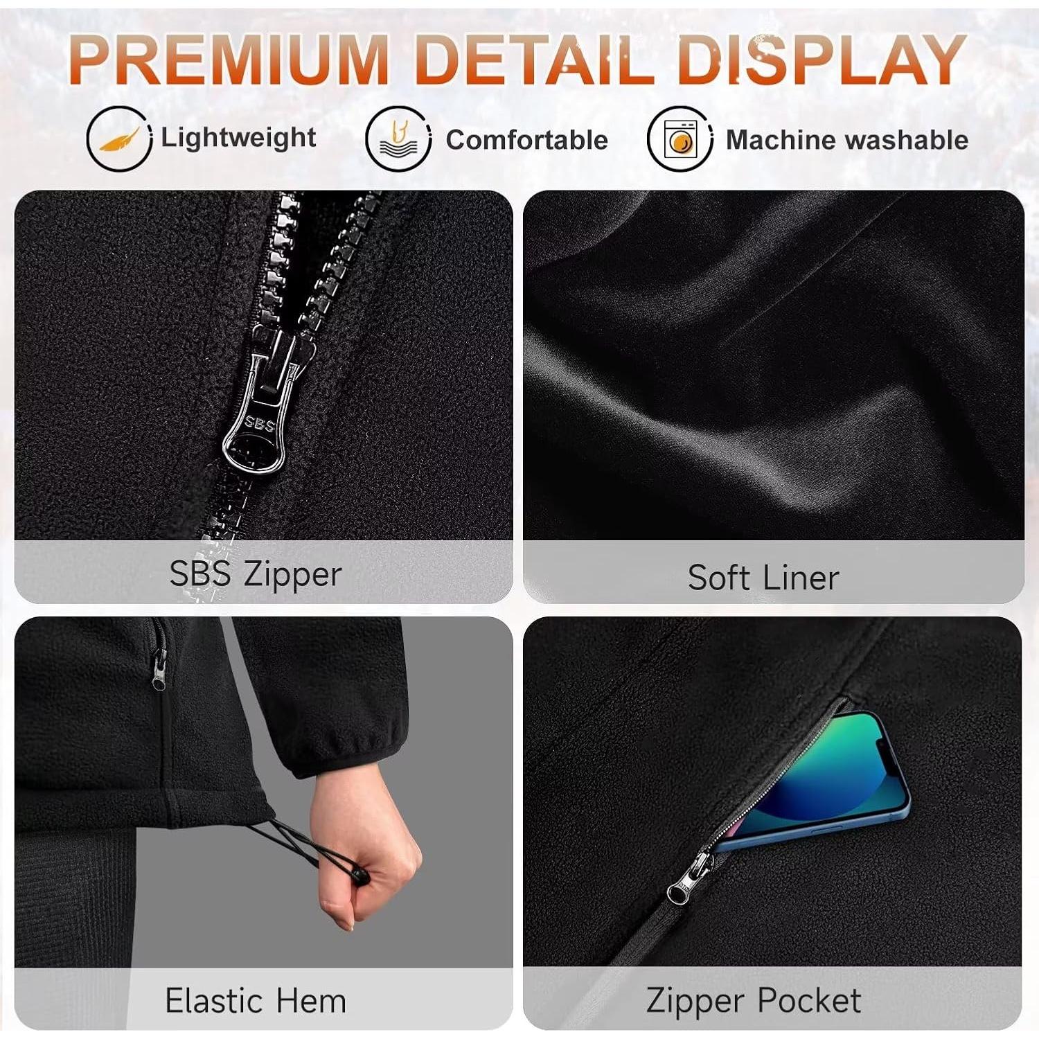 Chaqueta Calefaccionada KOVNLO para Mujeres, Controlador 5 en 1