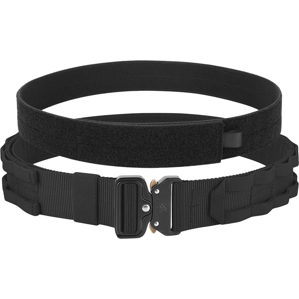 Cinturón táctico KRYDEX MOLLE liberación rápida 4,45 cm