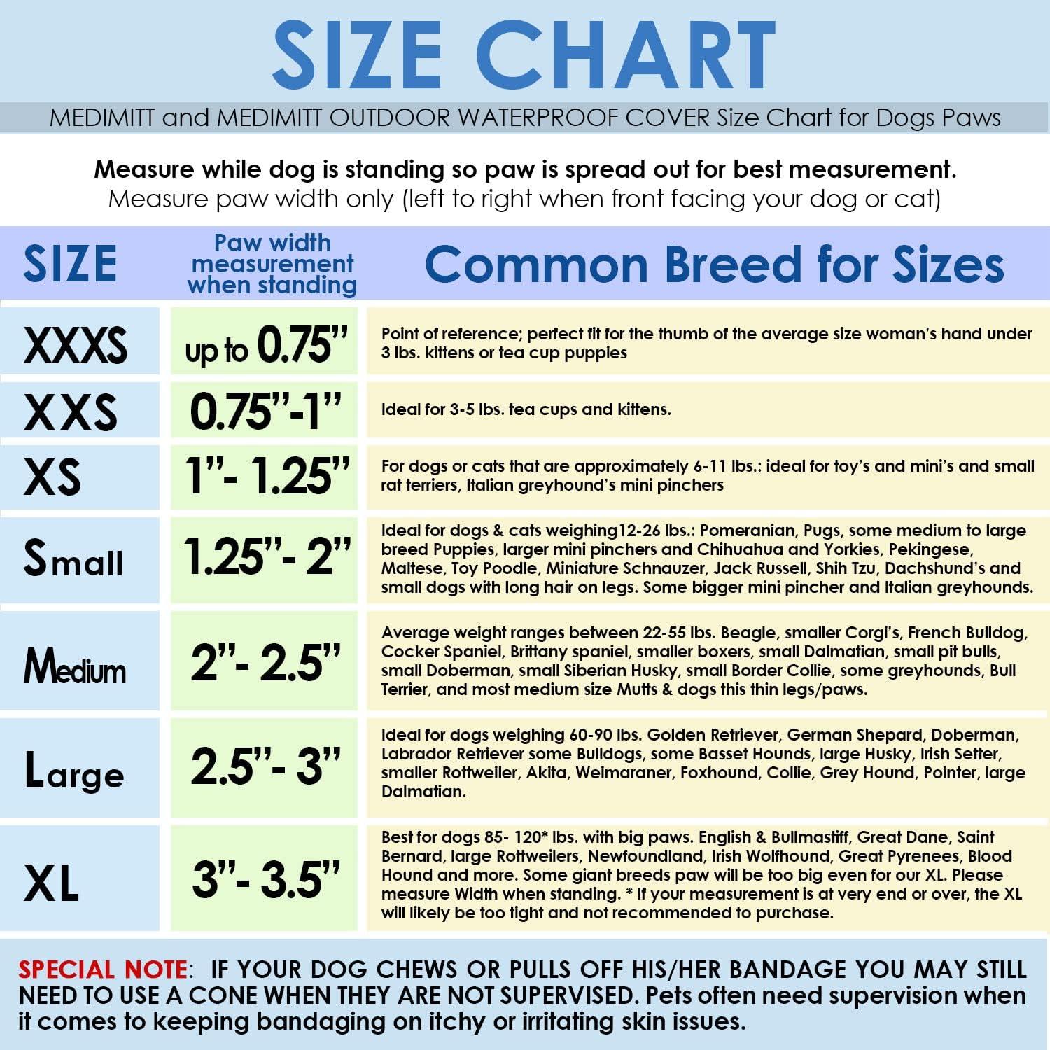 Vendajes para patas Medimitt PawFlex XS 20-Pack antideslizantes