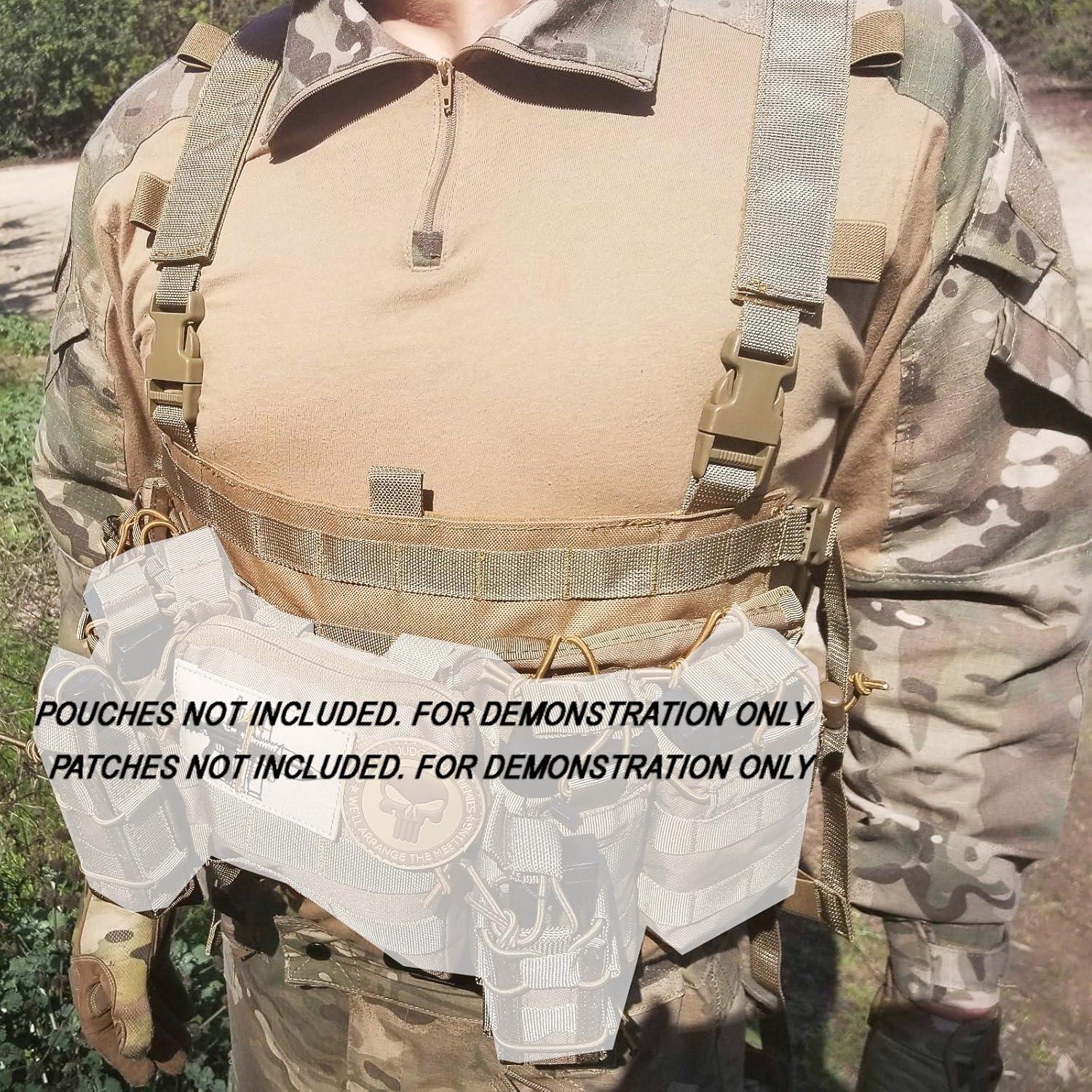 Lancer Tactical Chaleco Táctico y Mochila Caqui 1000D