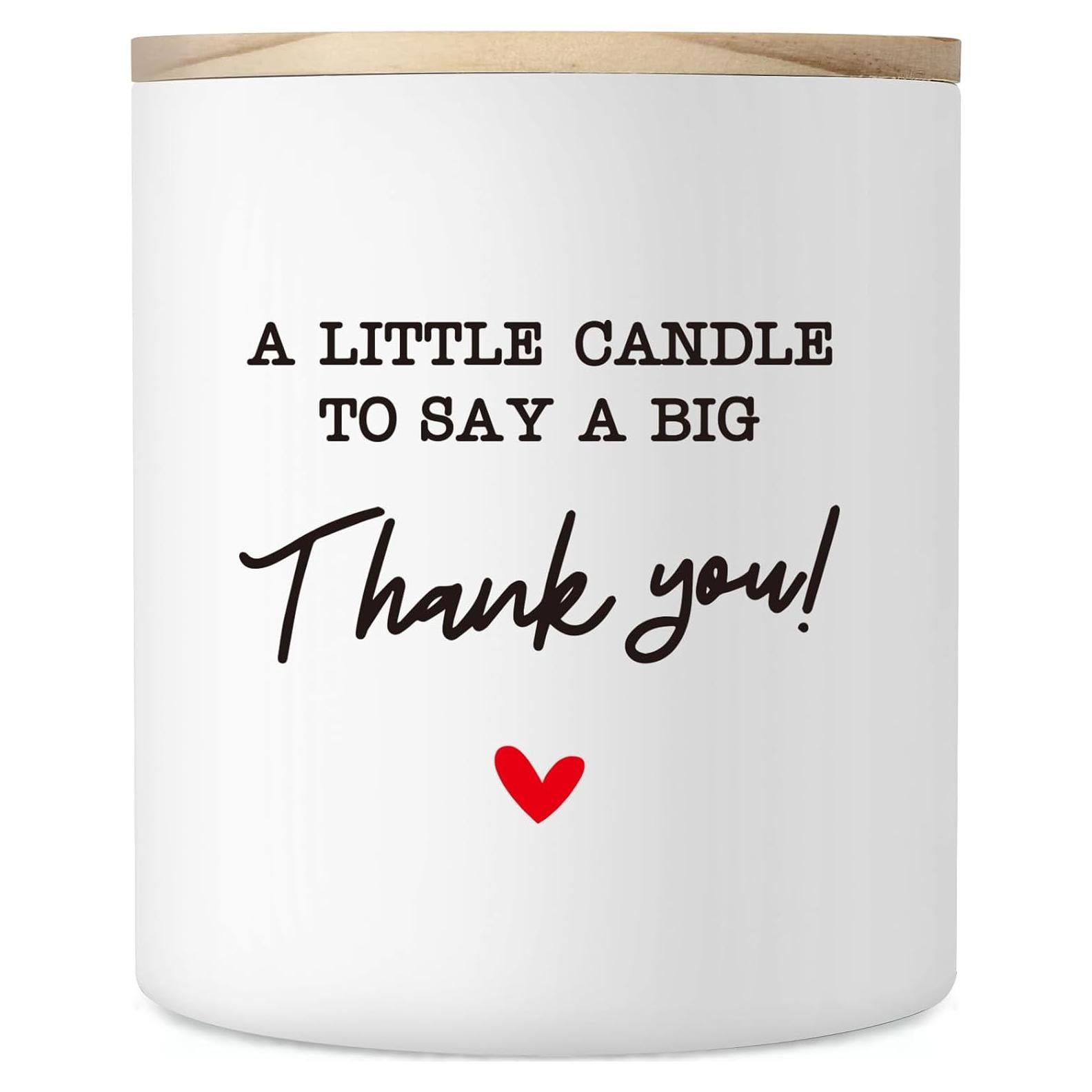 Thank You Gifts for Women, 10OZ Thank You Candle for Coworker Boss Supervisor Manager Mentor, Thank You Appreciation Gifts for Teacher Hostess Friend Women, Scented Soy Candle