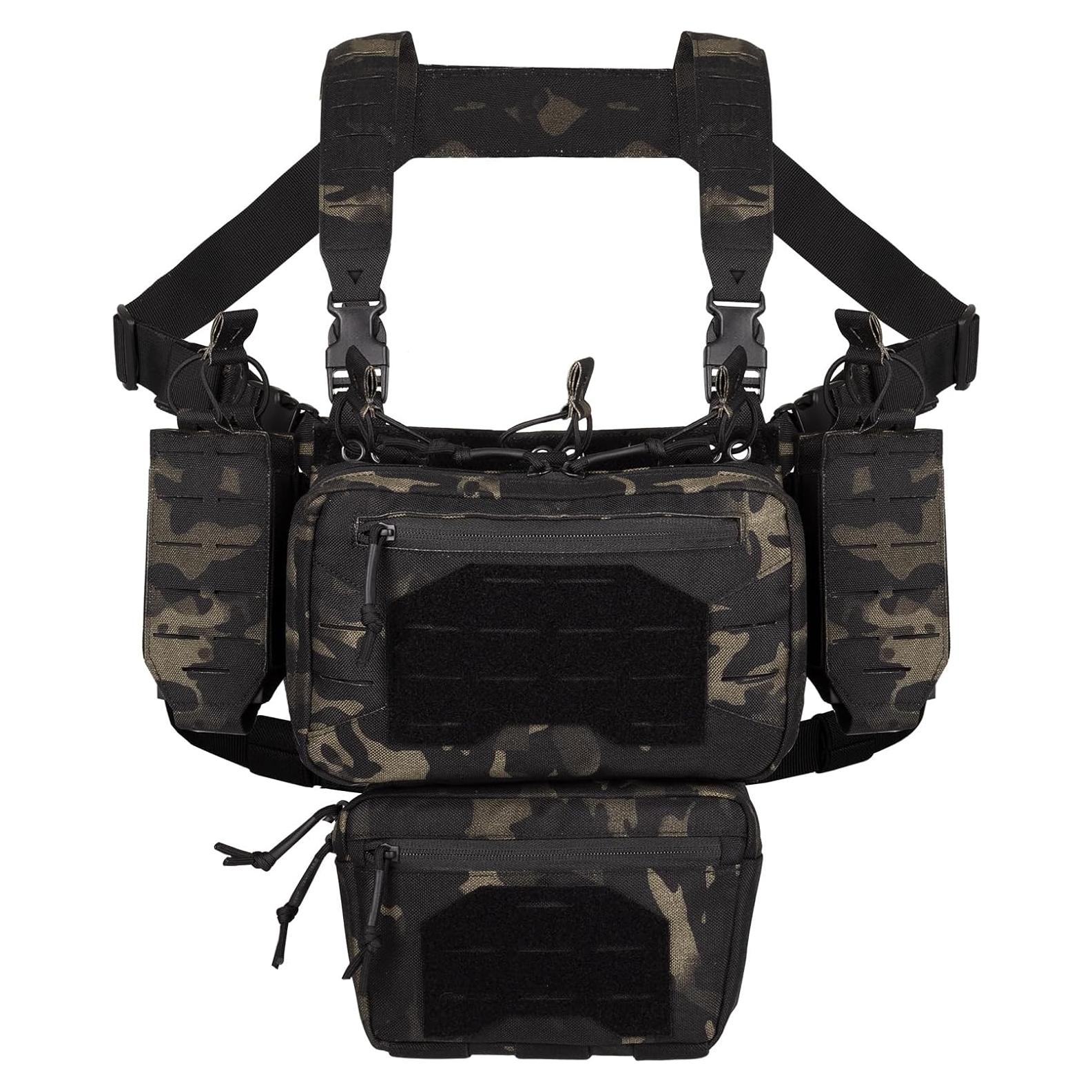 Chaleco Táctico BOMTURN 1000D Modular Ajustable con Bolsillos