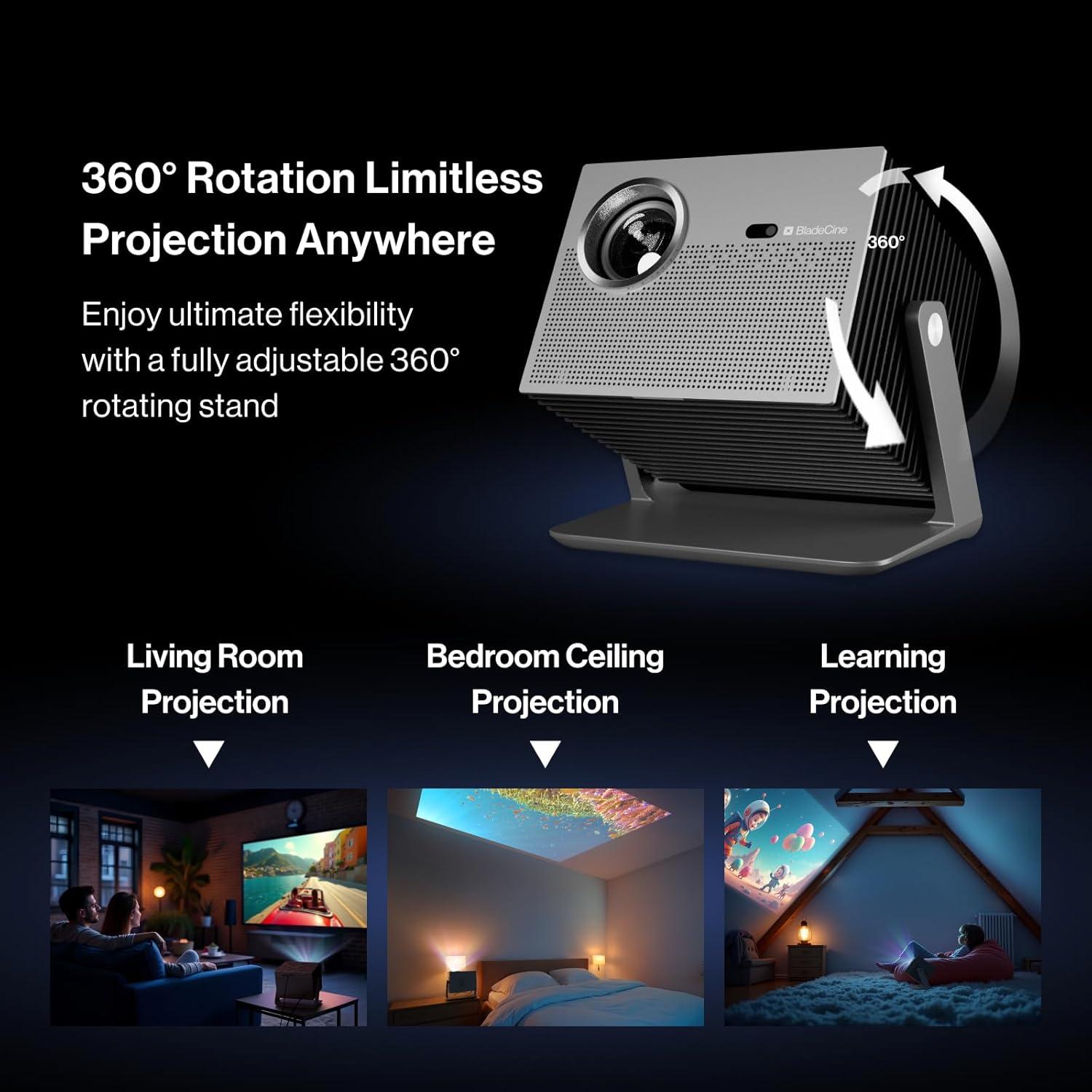 Proyector Portátil BladeCine Cube 600 1080P 600 Lúmenes