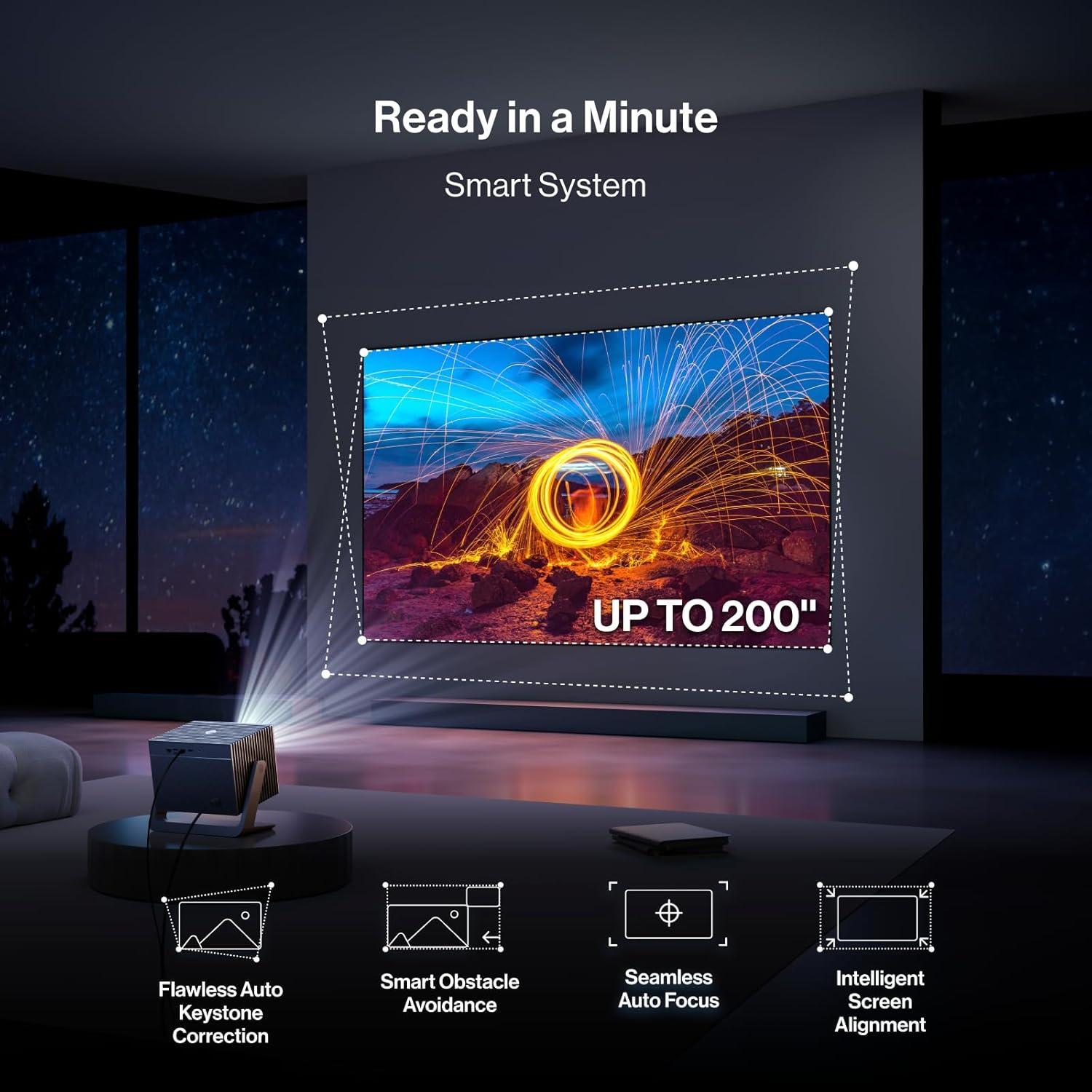 Proyector Portátil BladeCine Cube 600 1080P 600 Lúmenes