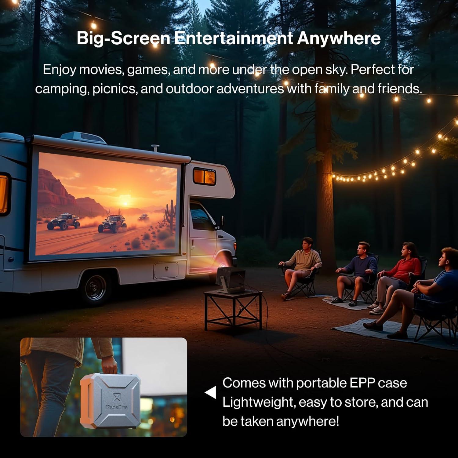 Proyector Portátil BladeCine Cube 600 1080P 600 Lúmenes