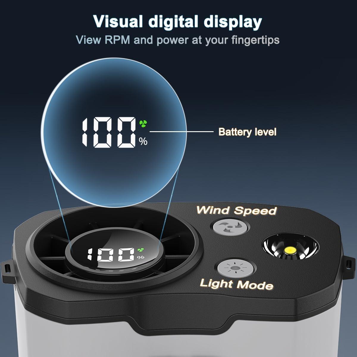 Ventilador de Cintura WAFTING HY-8012 10 Velocidades 10000mAh