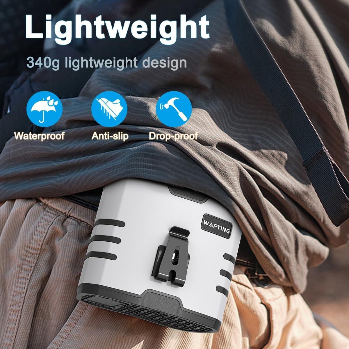 Ventilador de Cintura WAFTING HY-8012 10 Velocidades 10000mAh