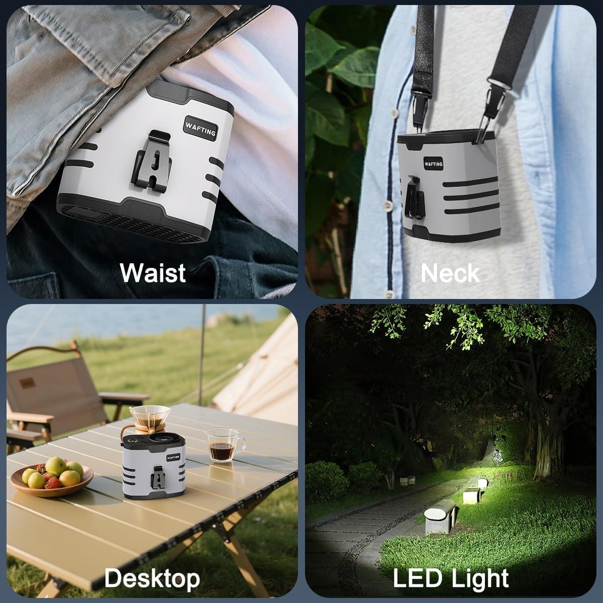 Ventilador de Cintura WAFTING HY-8012 10 Velocidades 10000mAh