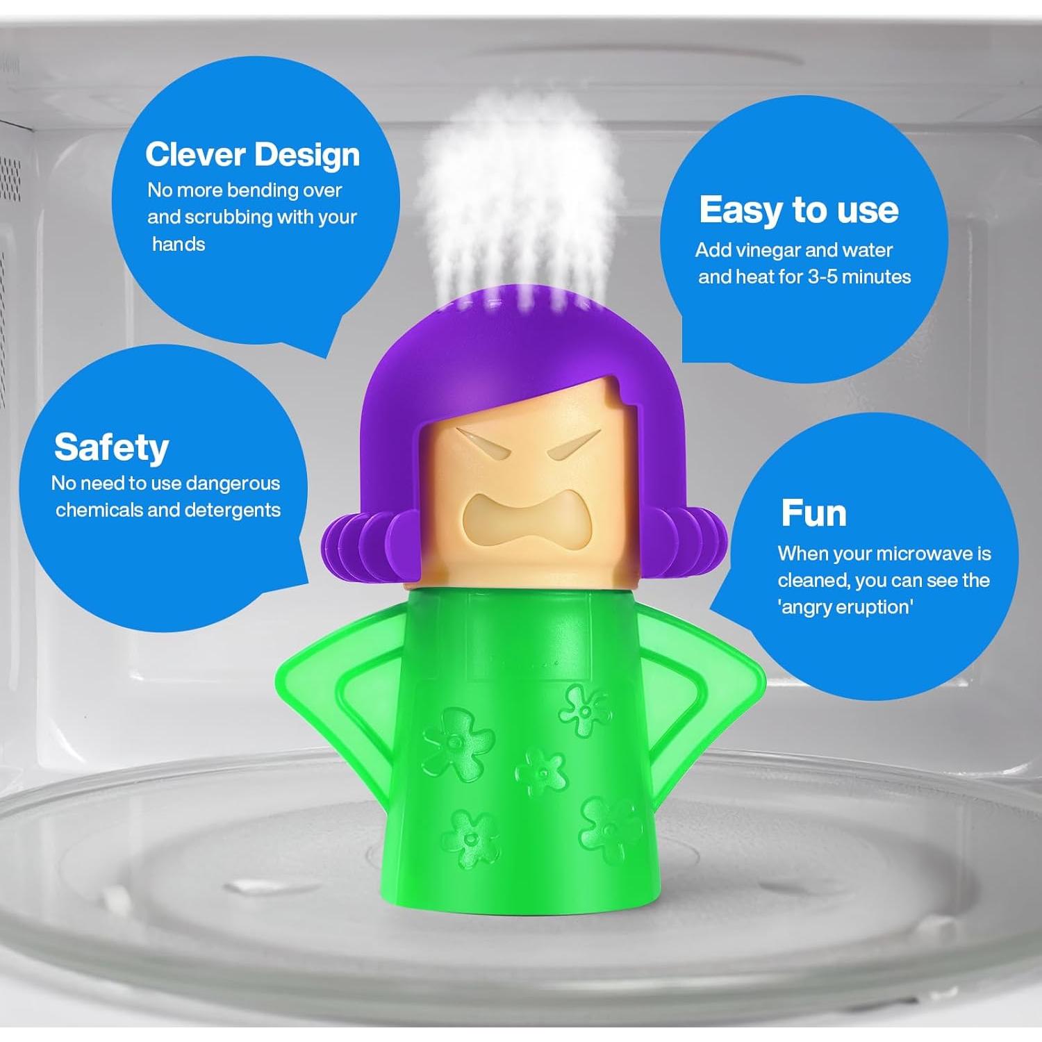 Limpiador de Vapor para Microondas Spardar Angry Mama - 2 Piezas