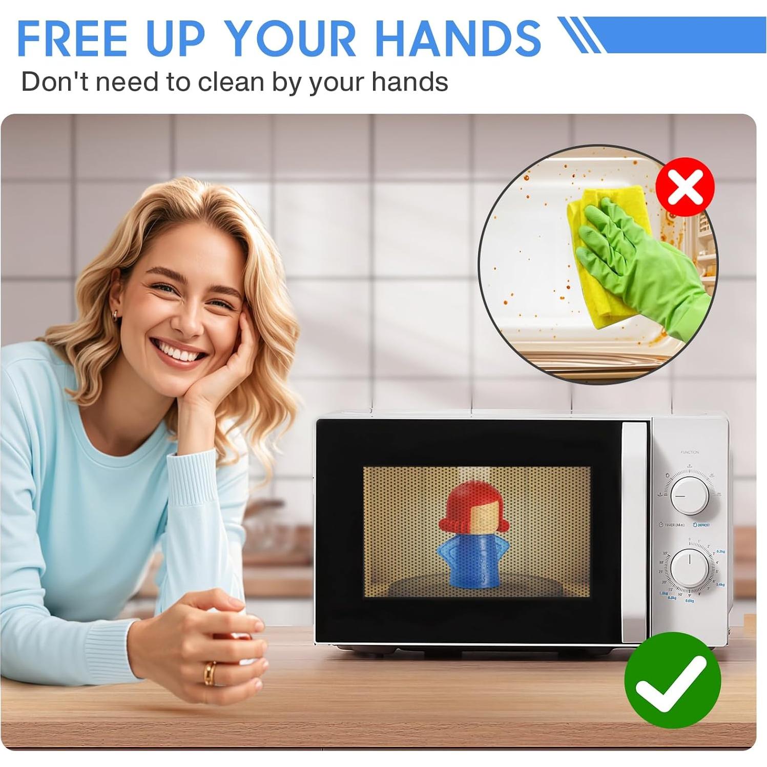 Limpiador de Vapor para Microondas Spardar Angry Mama - 2 Piezas