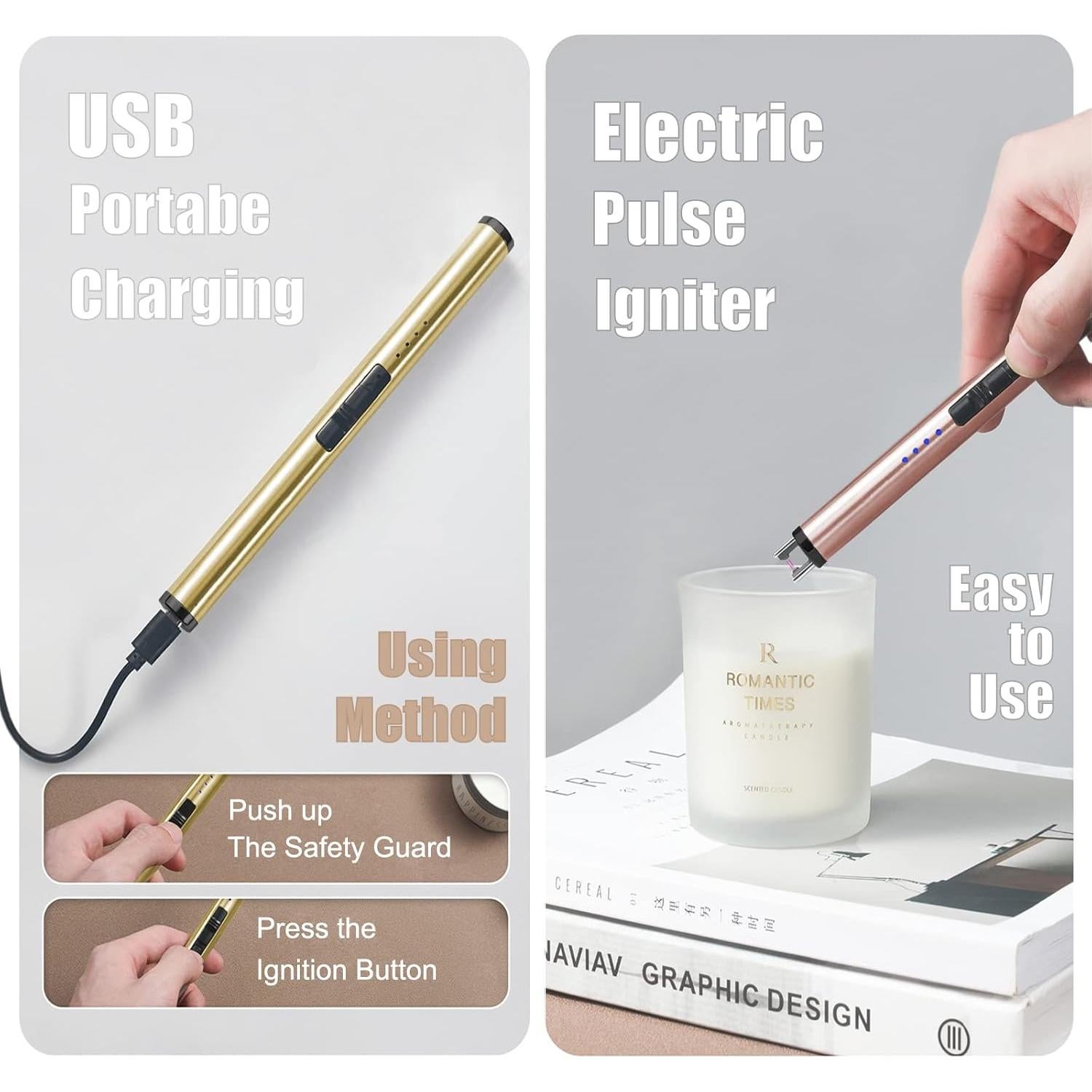 Kit de Accesorios para Velas YZGJM - Encendedor Eléctrico y Más