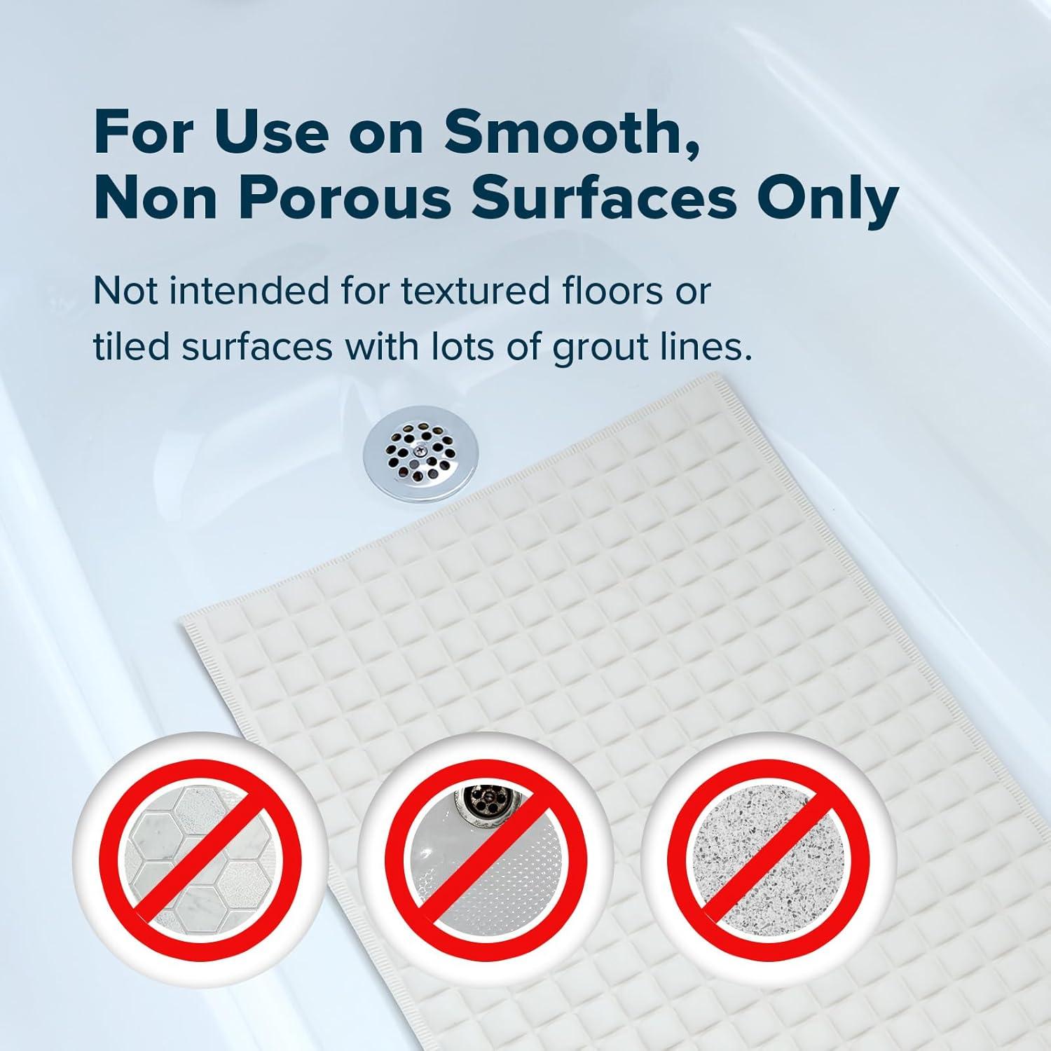 Tapete de Baño Antideslizante SlipX Solutions 68.6x39.4cm Crema