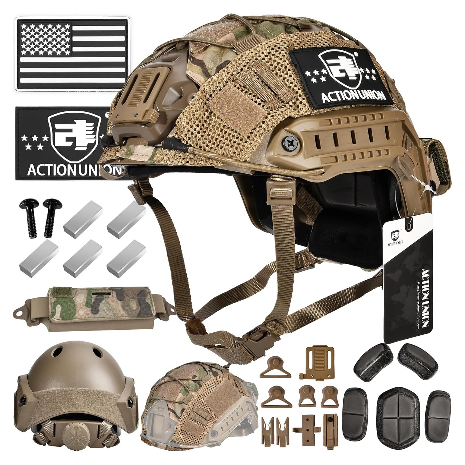 Casco Táctico ACTIONUNION PJ para Airsoft y Paintball
