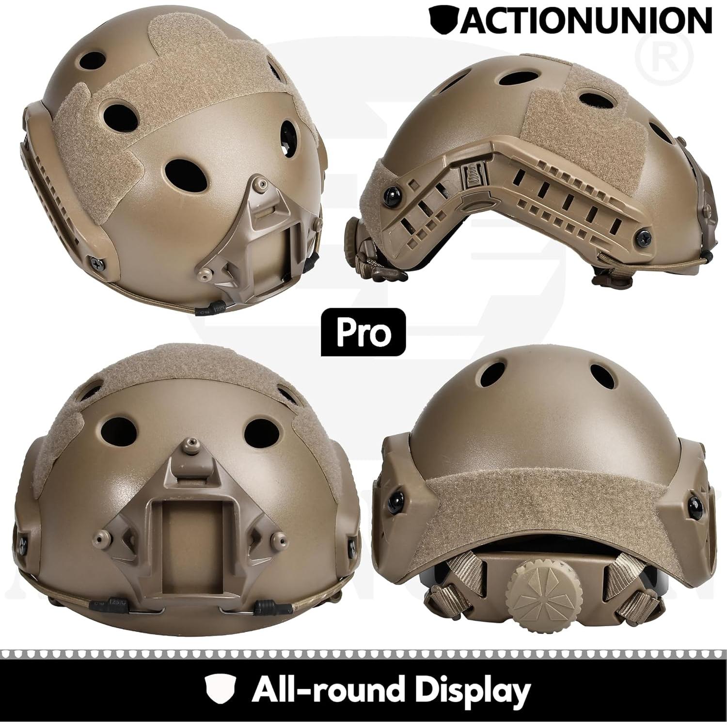 Casco Táctico ACTIONUNION PJ para Airsoft y Paintball
