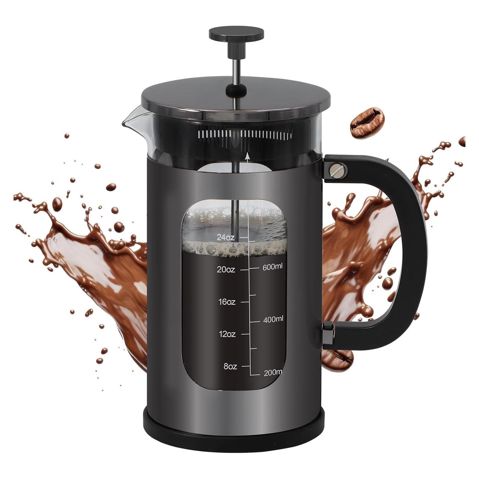 Cafetera Prensa Francesa Panana 1L Vidrio Borosilicato Acero