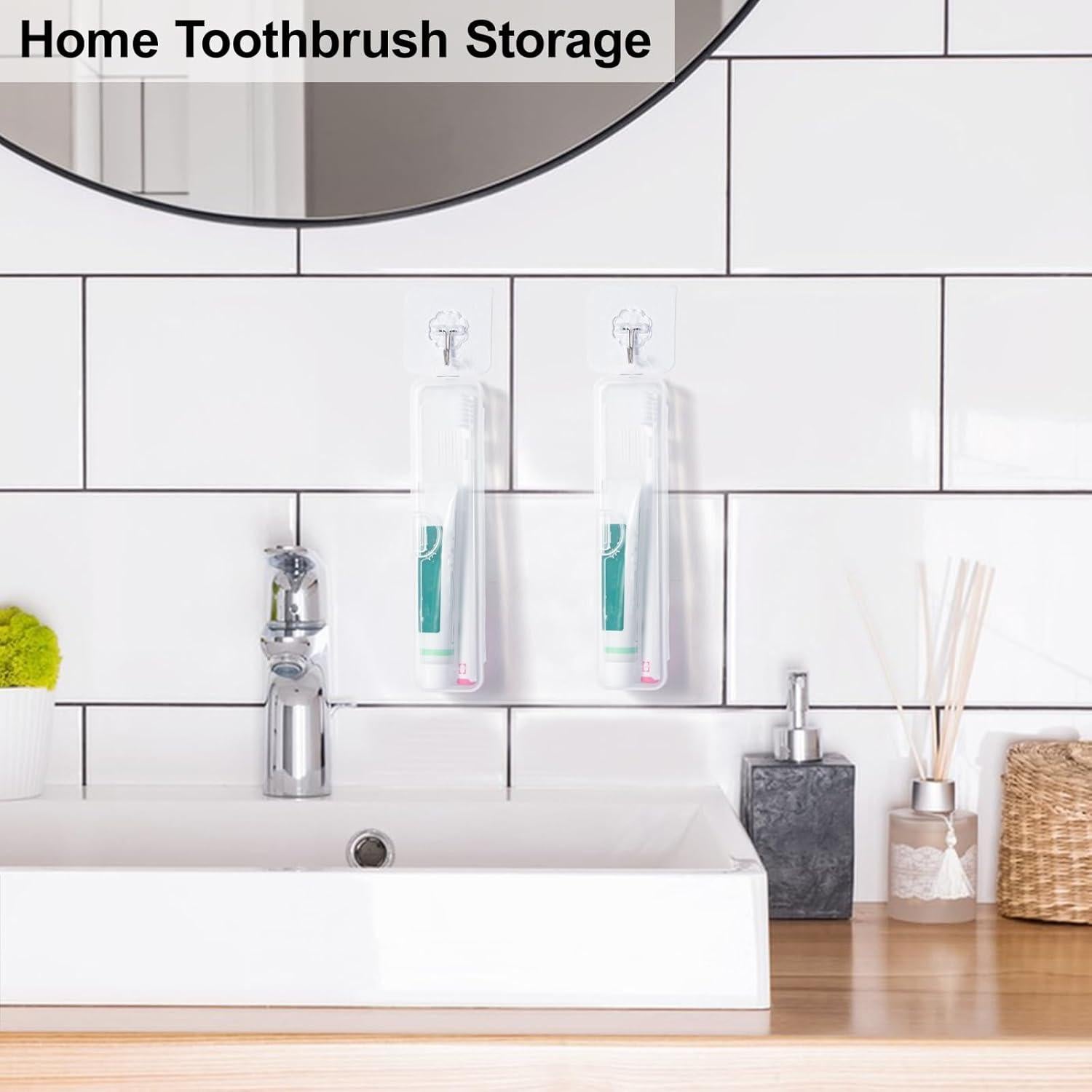 Estuche de Viaje para Cepillos de Dientes Yeeco 2 Piezas 20x4.7cm