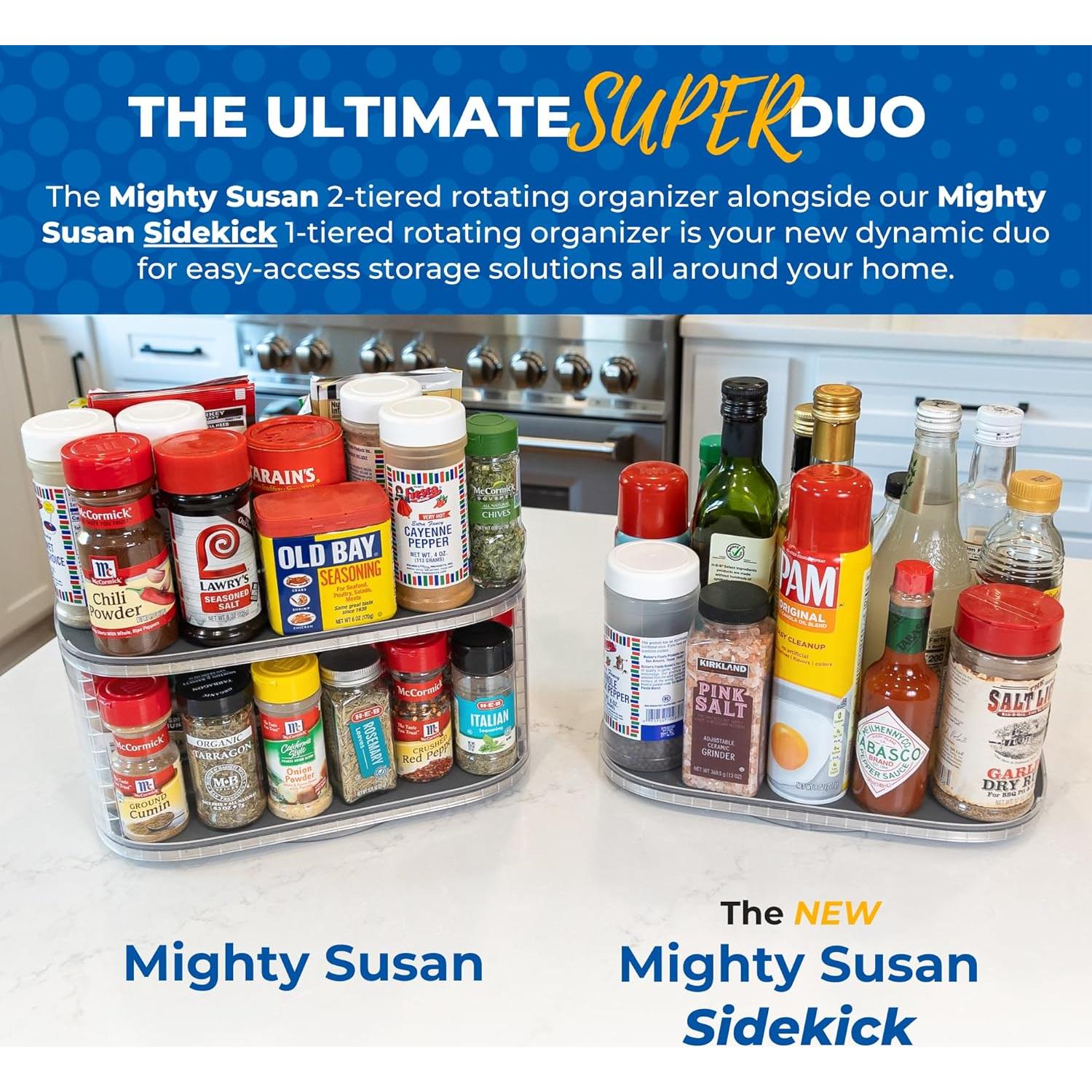 Organizador Rotatorio Mighty Susan Sidekick 28 cm - Soporta 13.6 kg