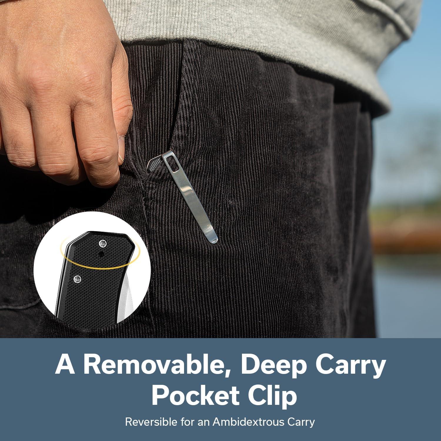 Cuchillo de bolsillo SENCUT Skarnax 9.6 cm G10 Negro EDC