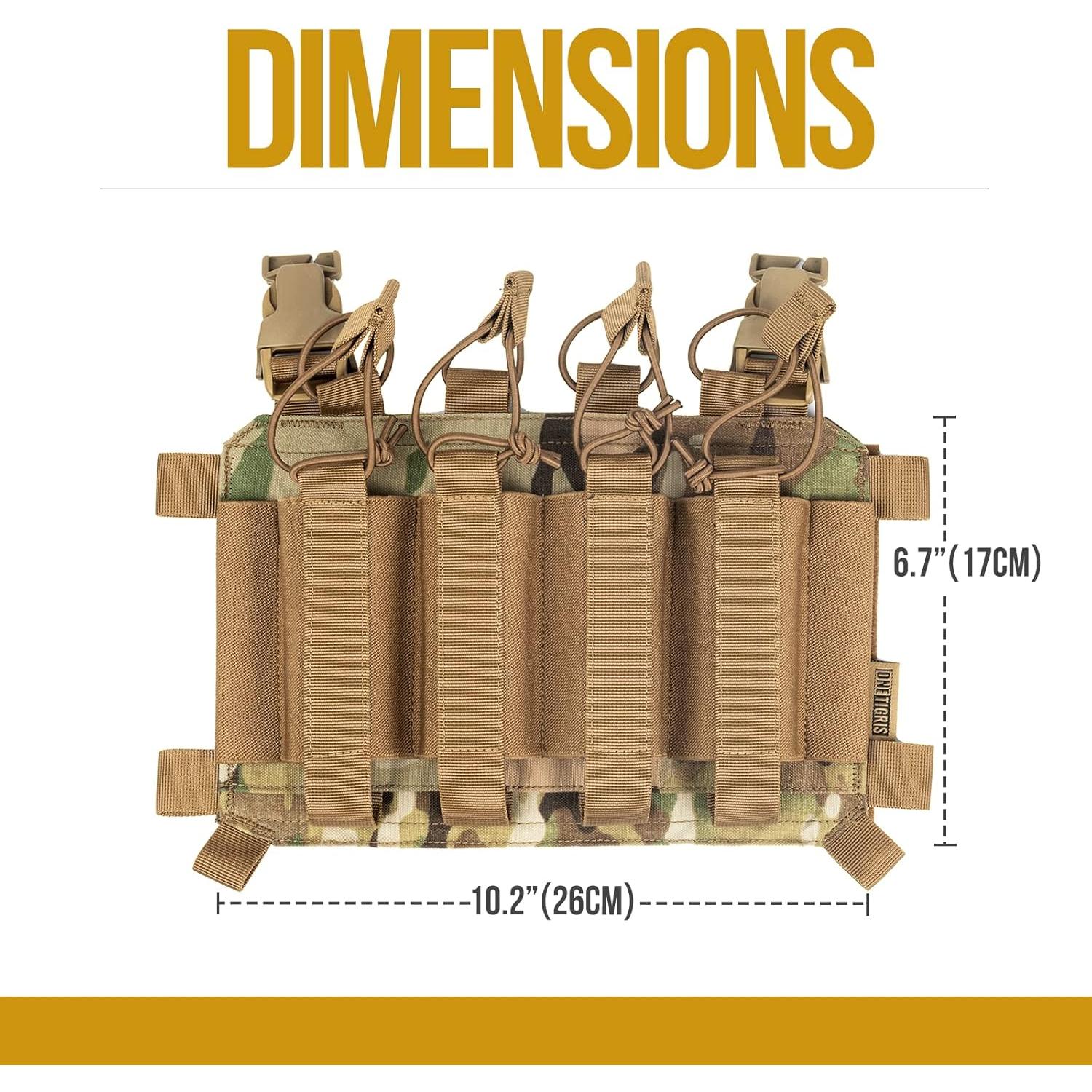 Bolsillo Molle OneTigris para Cargadores MP5/MP7 Táctico