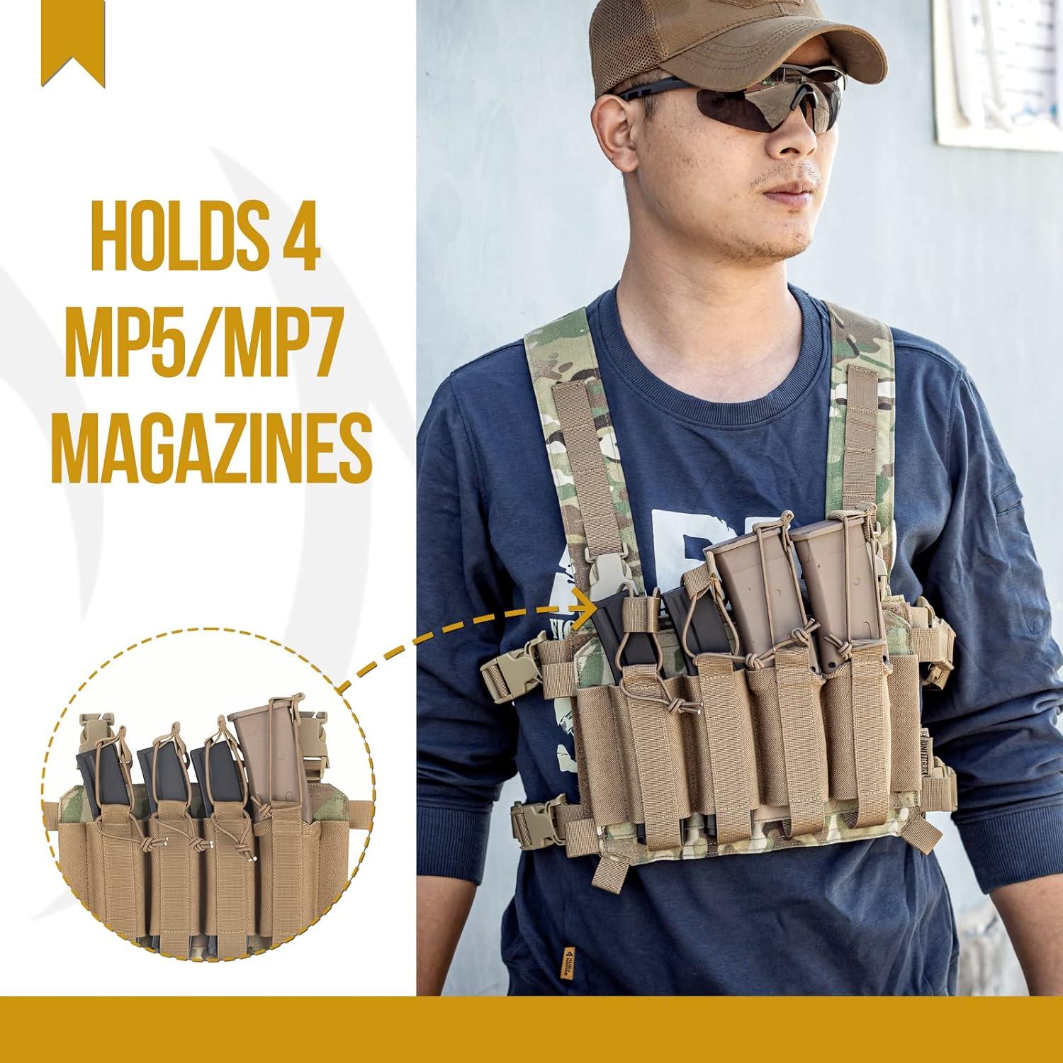 Bolsillo Molle OneTigris para Cargadores MP5/MP7 Táctico