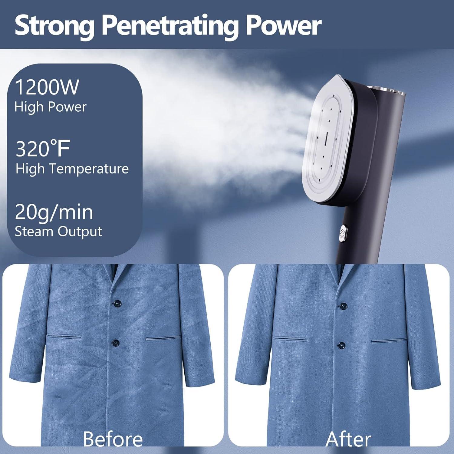 Vaporizador Portátil HULMAY 1200W Mini para Ropa 80ml