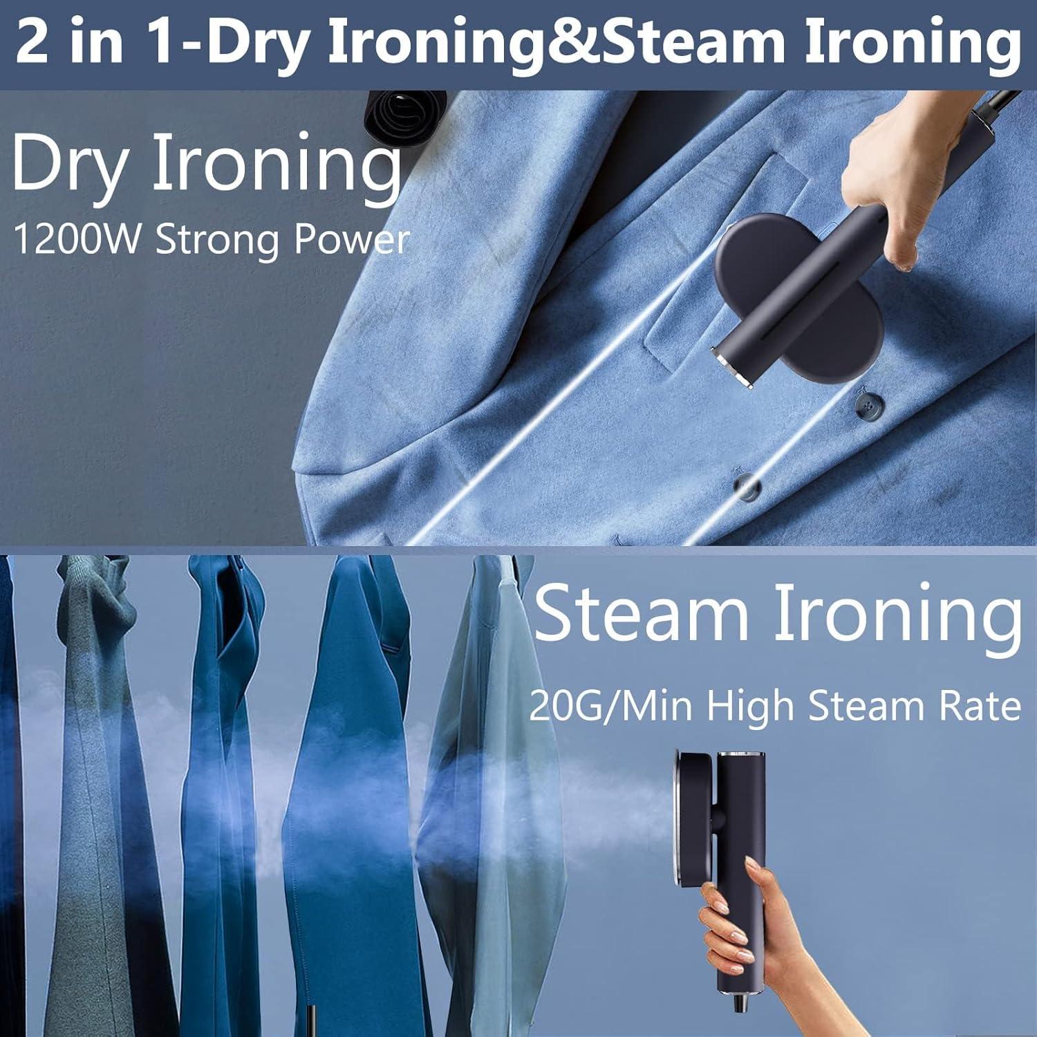 Vaporizador Portátil HULMAY 1200W Mini para Ropa 80ml