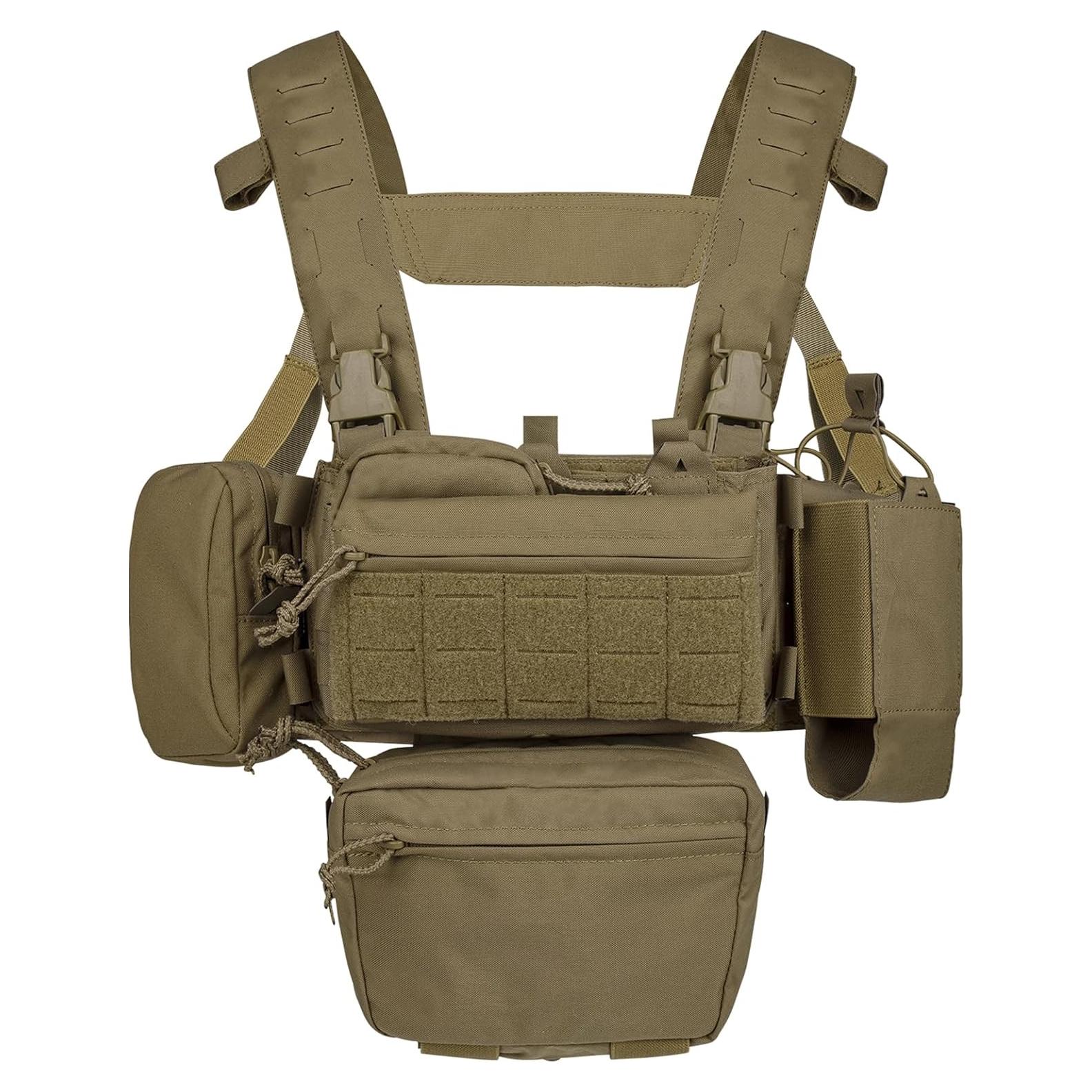 Chaleco Táctico YAKEDA Mini Rig Modular Nylon 1000D