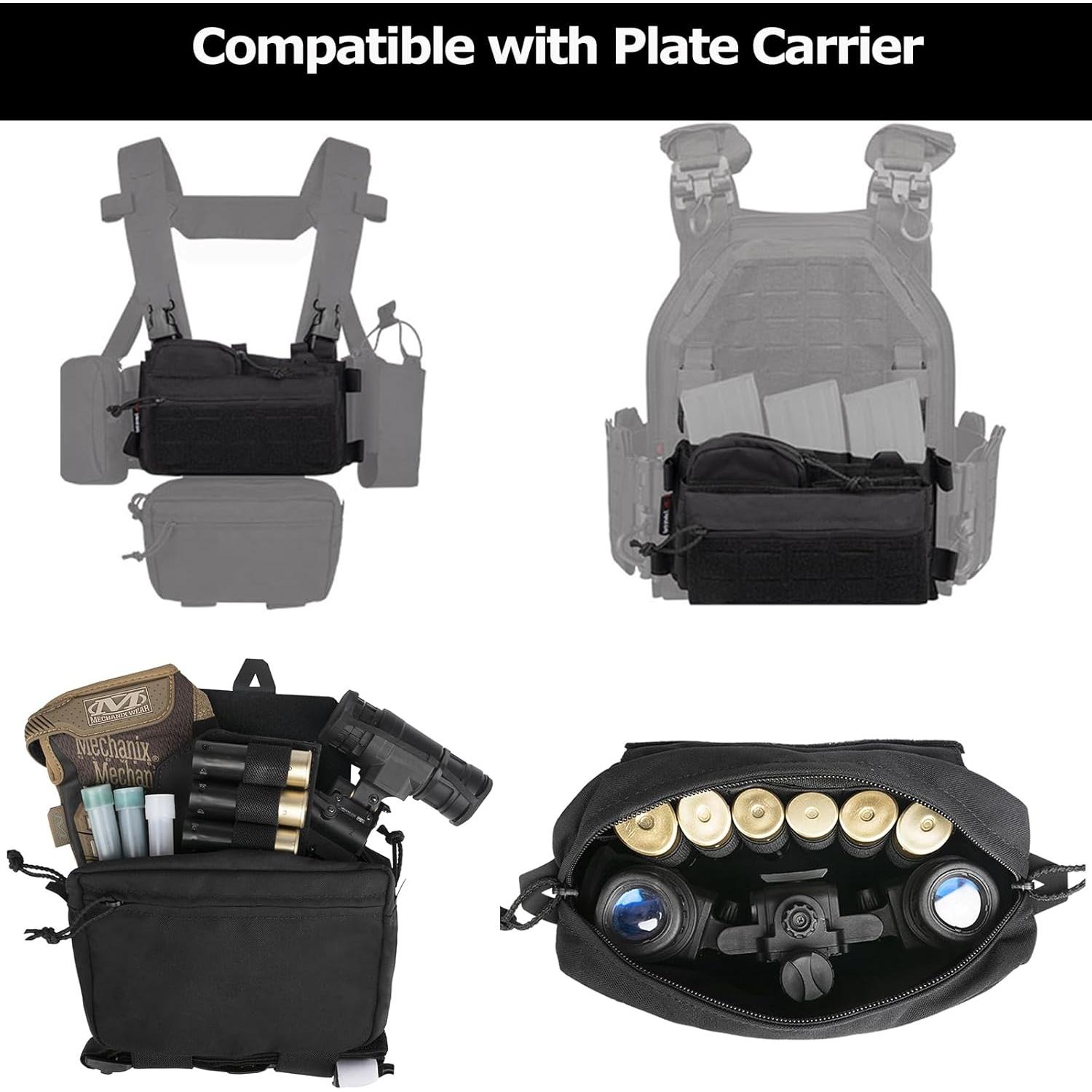 Chaleco Táctico YAKEDA Mini Rig Modular Nylon 1000D