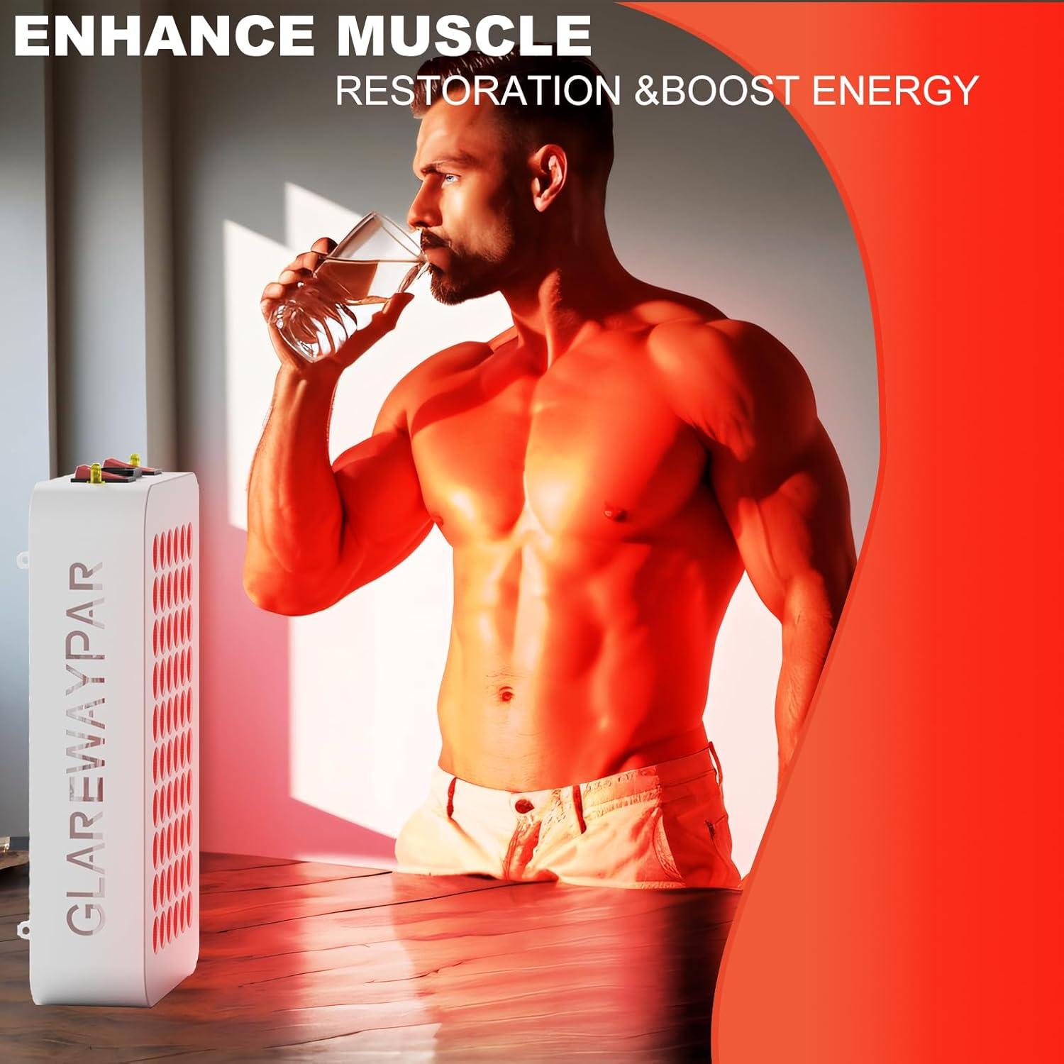 Panel de Terapia de Luz Roja GLAREWAY 660nm y 850nm