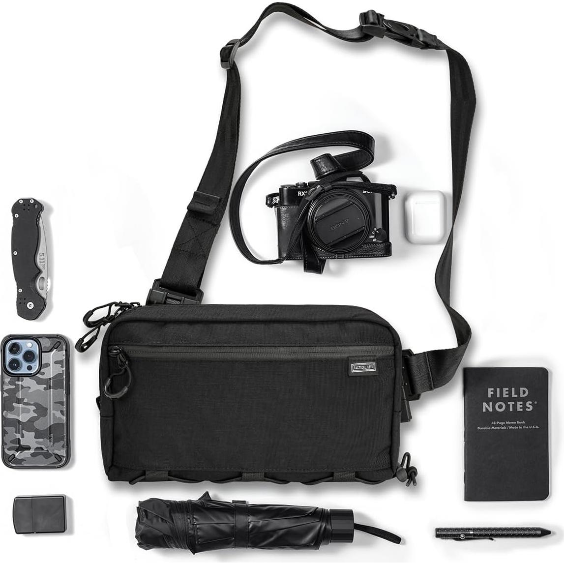 Bolsa de Hombro TACTICAL GEEK Cache L4 2.9L Negra