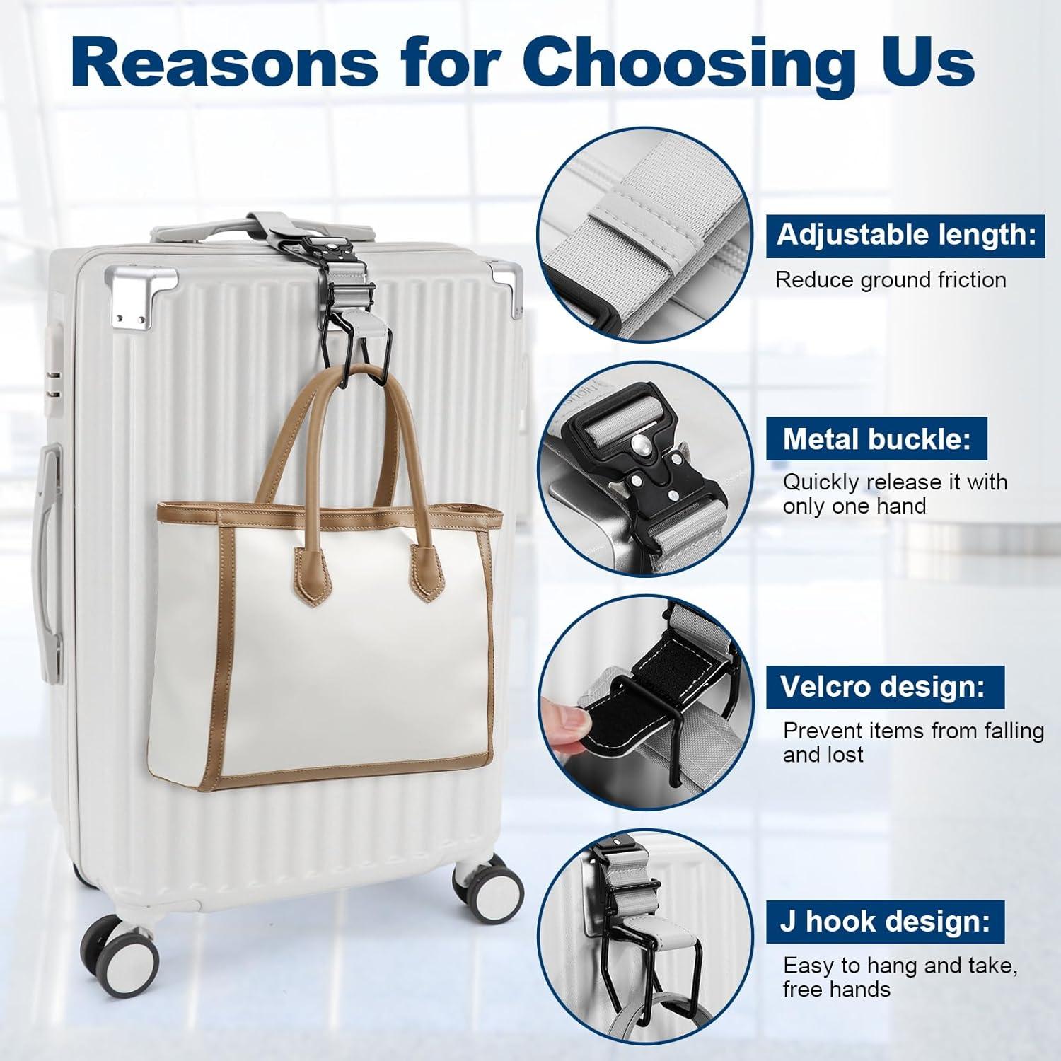 Correa de Gancho J Ajustable Exshoiu para Equipaje 20kg