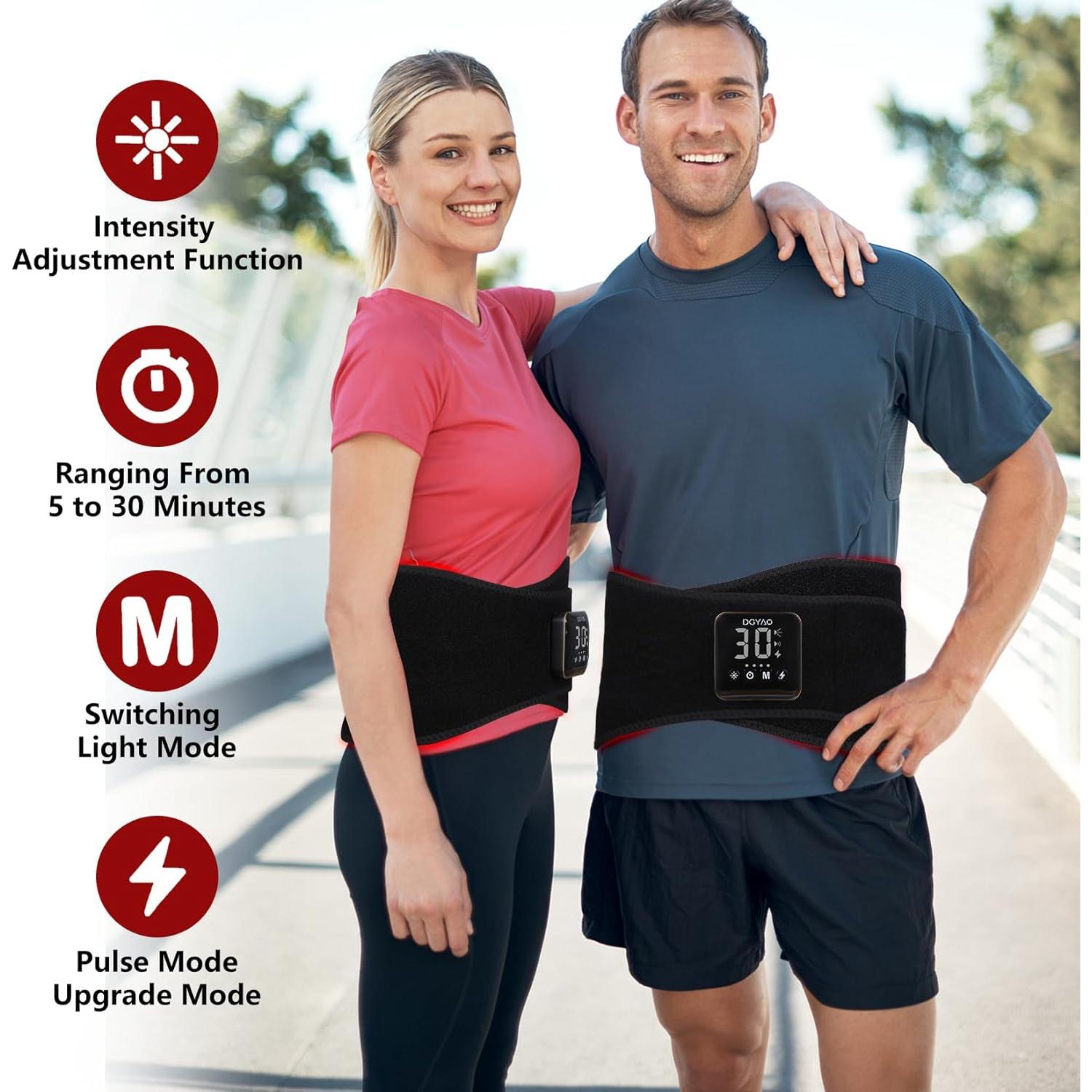 Cinturón Terapia Luz Roja DGXINJUN Inalámbrico 4000mAh